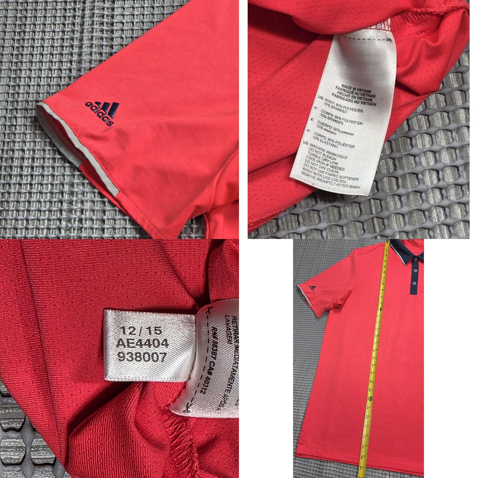 Adidas Adidas Climacool Golf Polo Shirt Mens L Pink Short Sleeve Cordillera Size US L / EU 52-54 / 3 - 8 Thumbnail