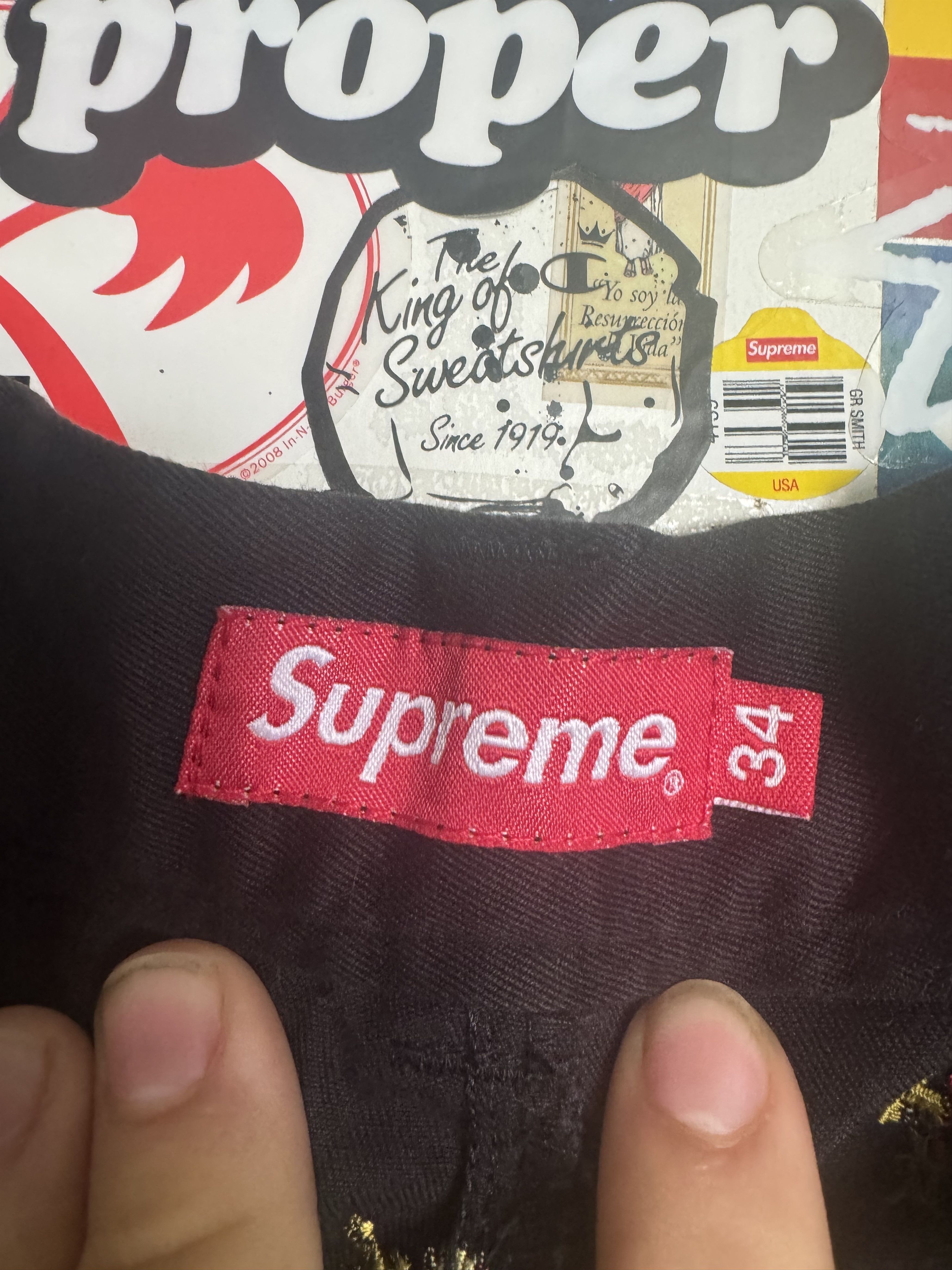 Supreme supreme sacred hearts work pants fw17 Size US 34 / EU 50 - 2 Thumbnail