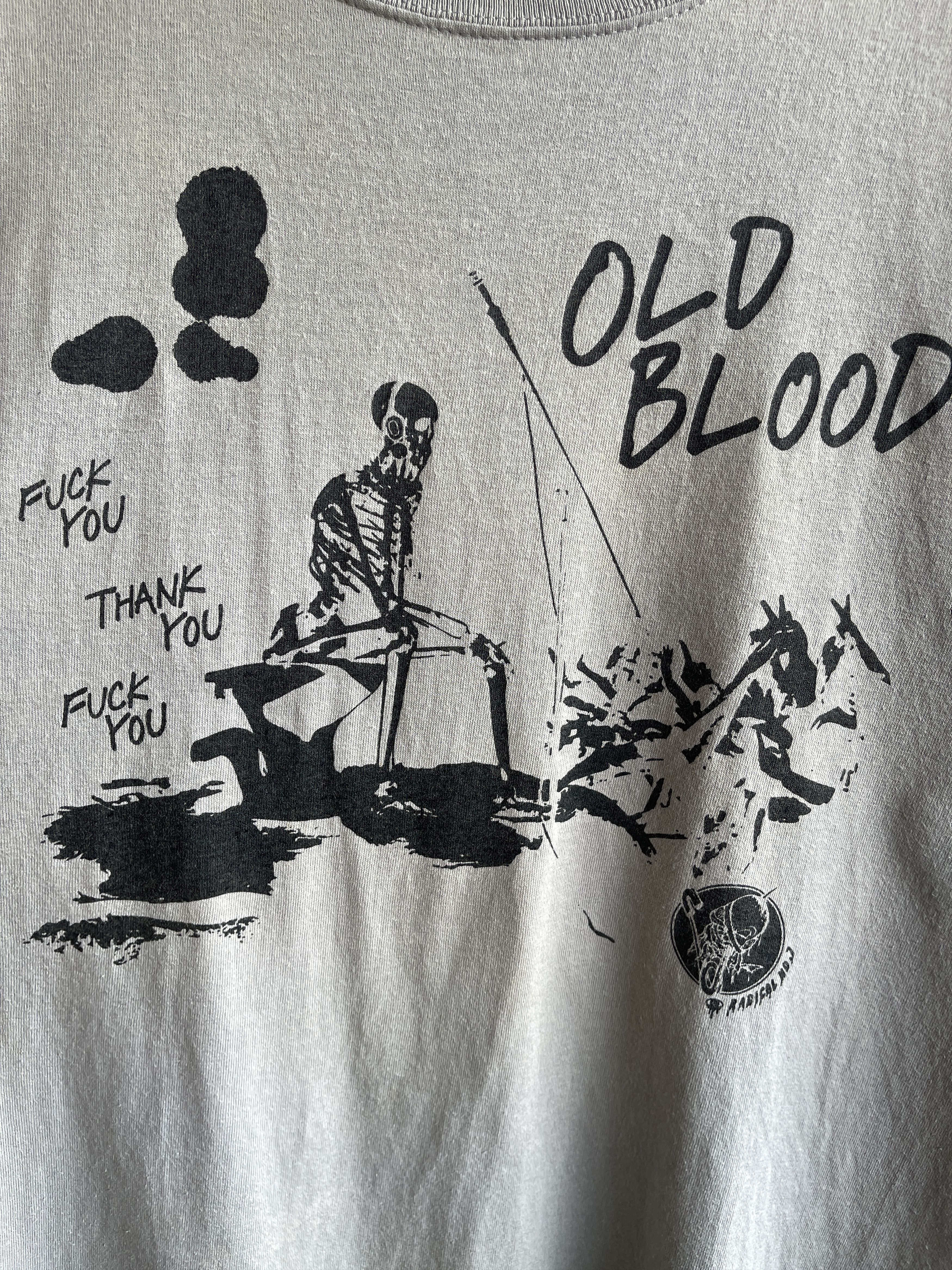 Fuck Art, Make Tees Vintage’90s🔥Skull Old Blood Fuck You Thank You Tshirt Size US M / EU 48-50 / 2 - 7 Thumbnail