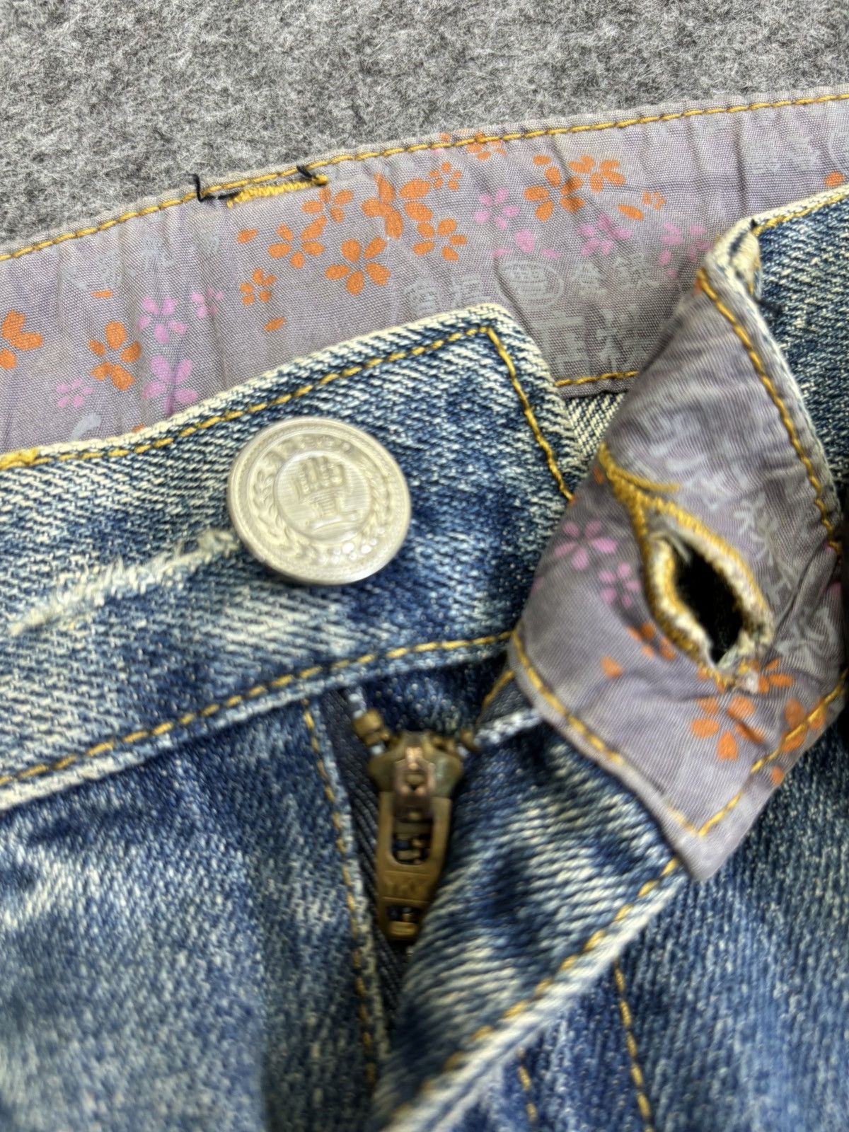 Japanese Brand 💥Art💥BUDEN Japan Dragon Print Stylish Design Denim F874 Size US 30 / EU 46 - 8 Thumbnail