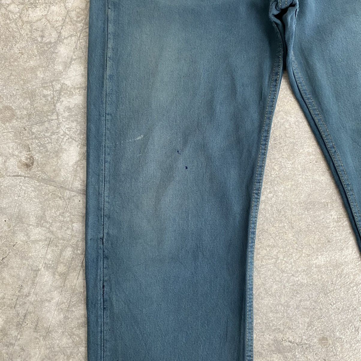 Levi's Vintage Late 80’s Levis 501 Faded Hunter Green Jeans Size US 32 / EU 48 - 5 Thumbnail