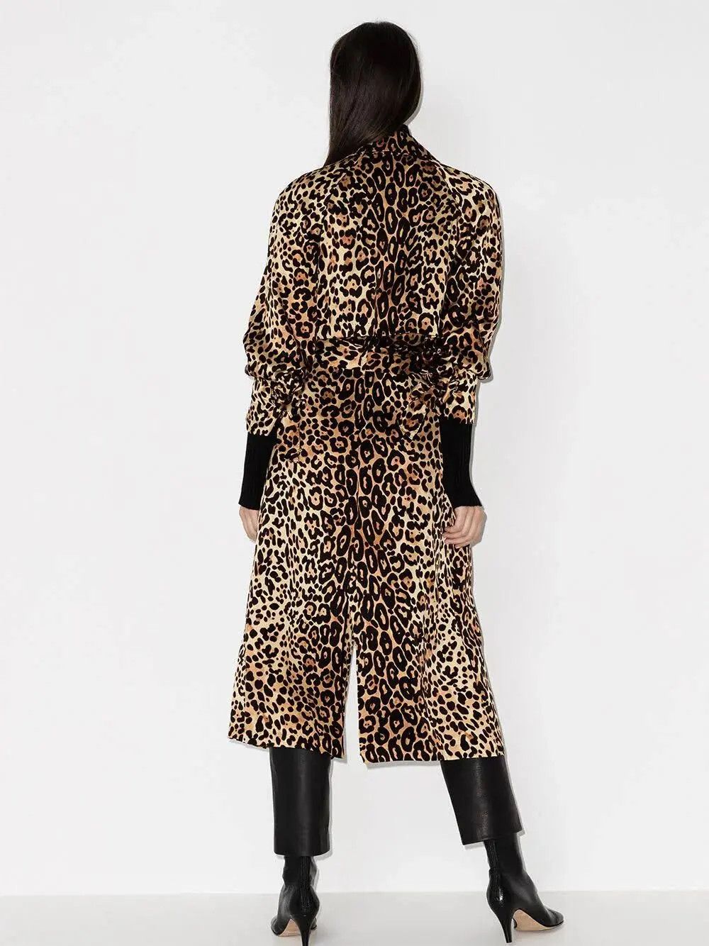 Tom Ford o1loc1c0724 CP1532 Trench Coat in Leopard Size XS / US 0-2 / IT 36-38 - 2 Thumbnail