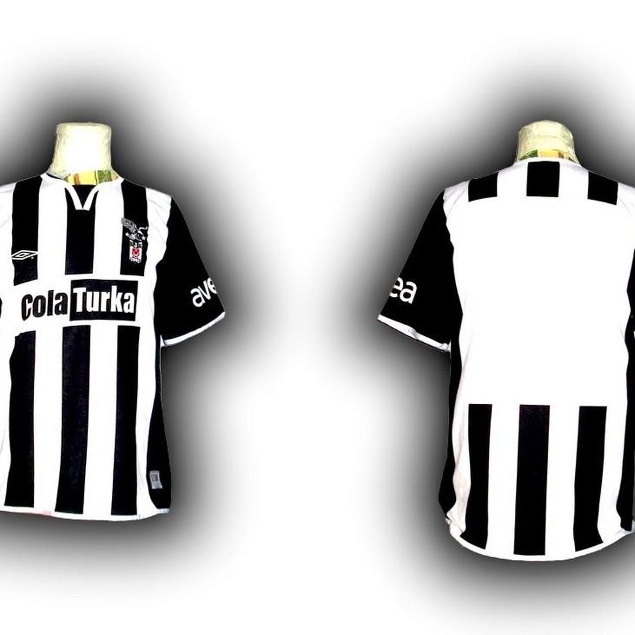Umbro BJK Besiktas Turkey 2006 2007 Second Home shirt jersey Size US L / EU 52-54 / 3 - 3 Thumbnail