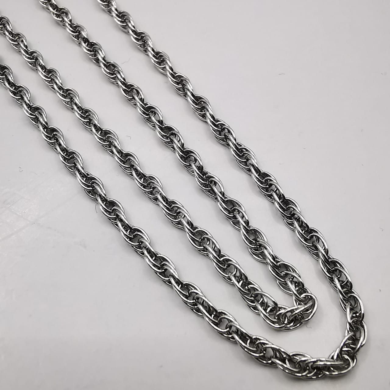 Sterling Silver Vintage Chain Necklece,925 Sterling Silver,Signed , 5,60g Size ONE SIZE - 7 Thumbnail