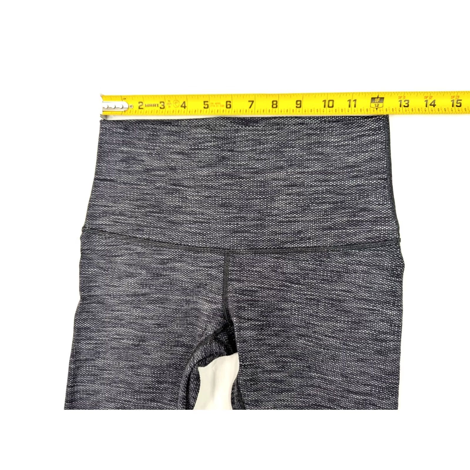Lululemon Lululemon Wunder Train High-Rise Leggings Women 8 (25x30) Heathered Gray Cropped Athletic Yoga Leggings Womens Size 30" / US 8 / IT 44 - 5 Thumbnail