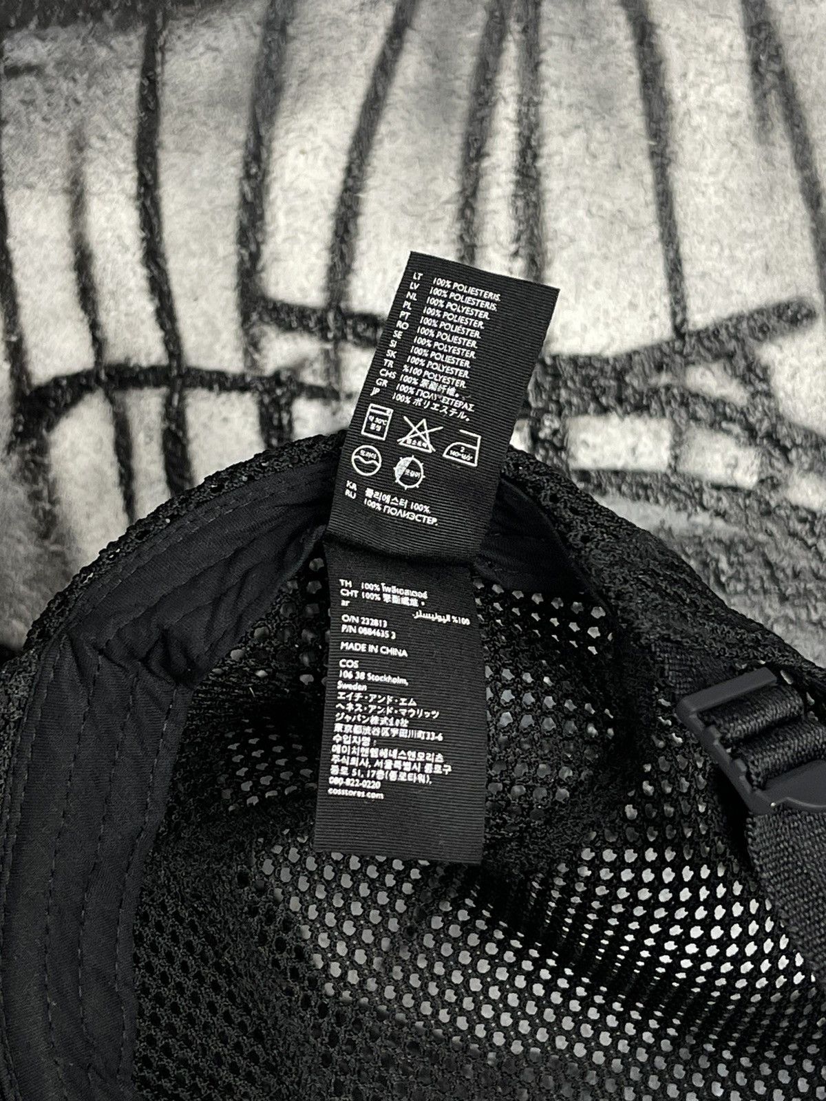 Cos COS Black Mesh 5 Panel Cap Size ONE SIZE - 10 Thumbnail