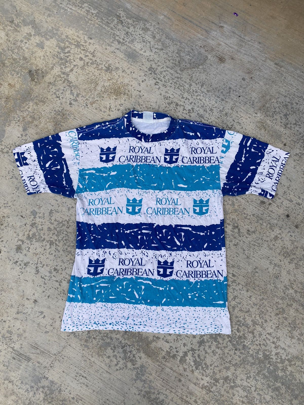 Caribbean × Vintage Vintage 90”s Royal Caribbean fullprinted tees Size US L / EU 52-54 / 3 - 1 Thumbnail