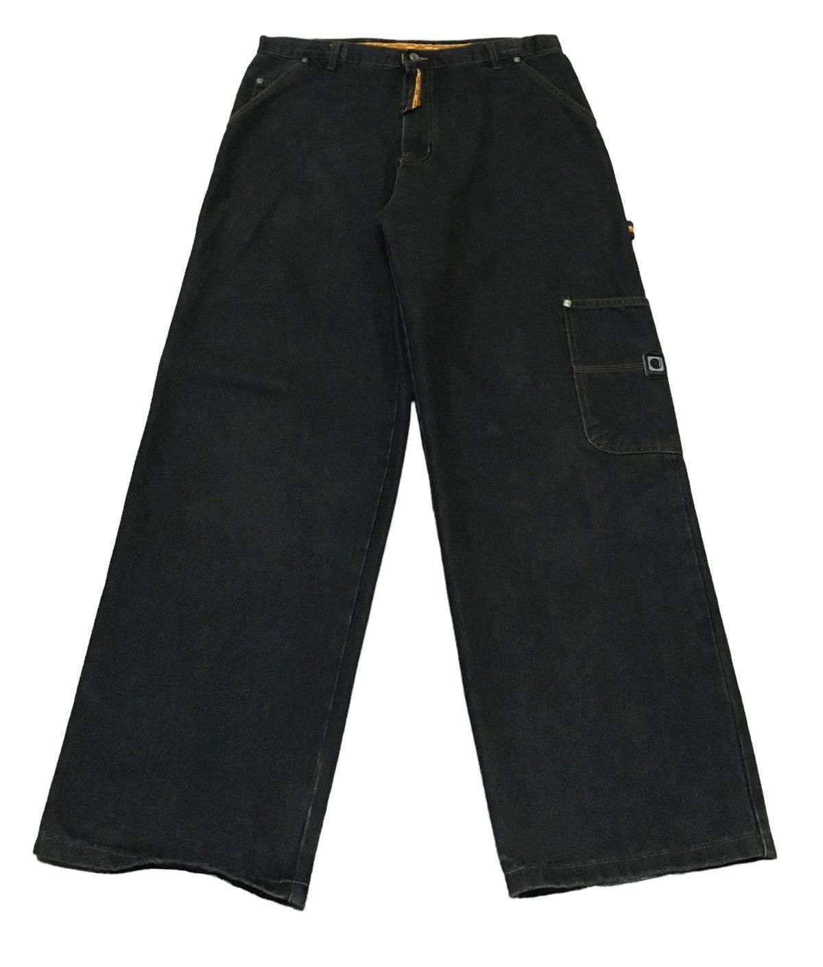 image of Design Vintage Pelle Pelle Baggy Carpenter Jeans 1990S in Black Denim, Men's (Size 36)