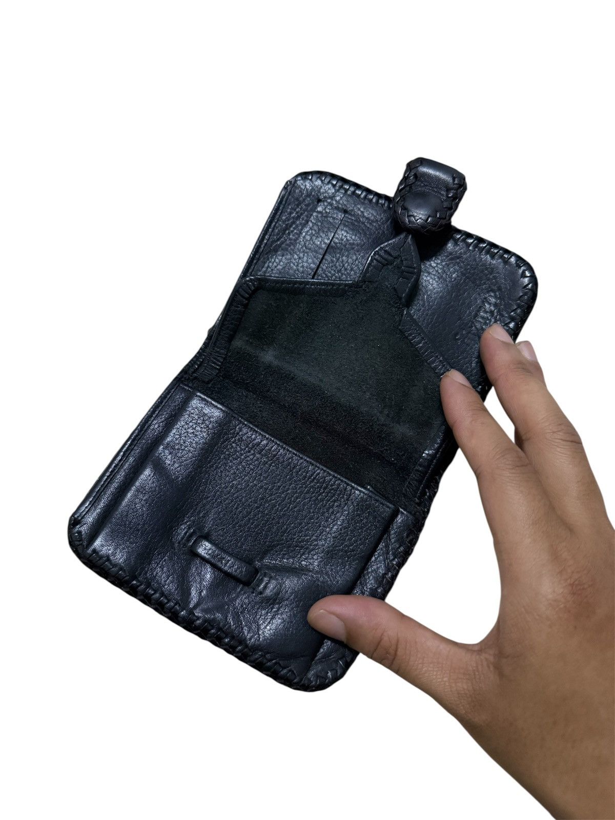 If Six Was Nine Stingray solid Leather Biker gothic style cross wallet Size ONE SIZE - 5 Thumbnail