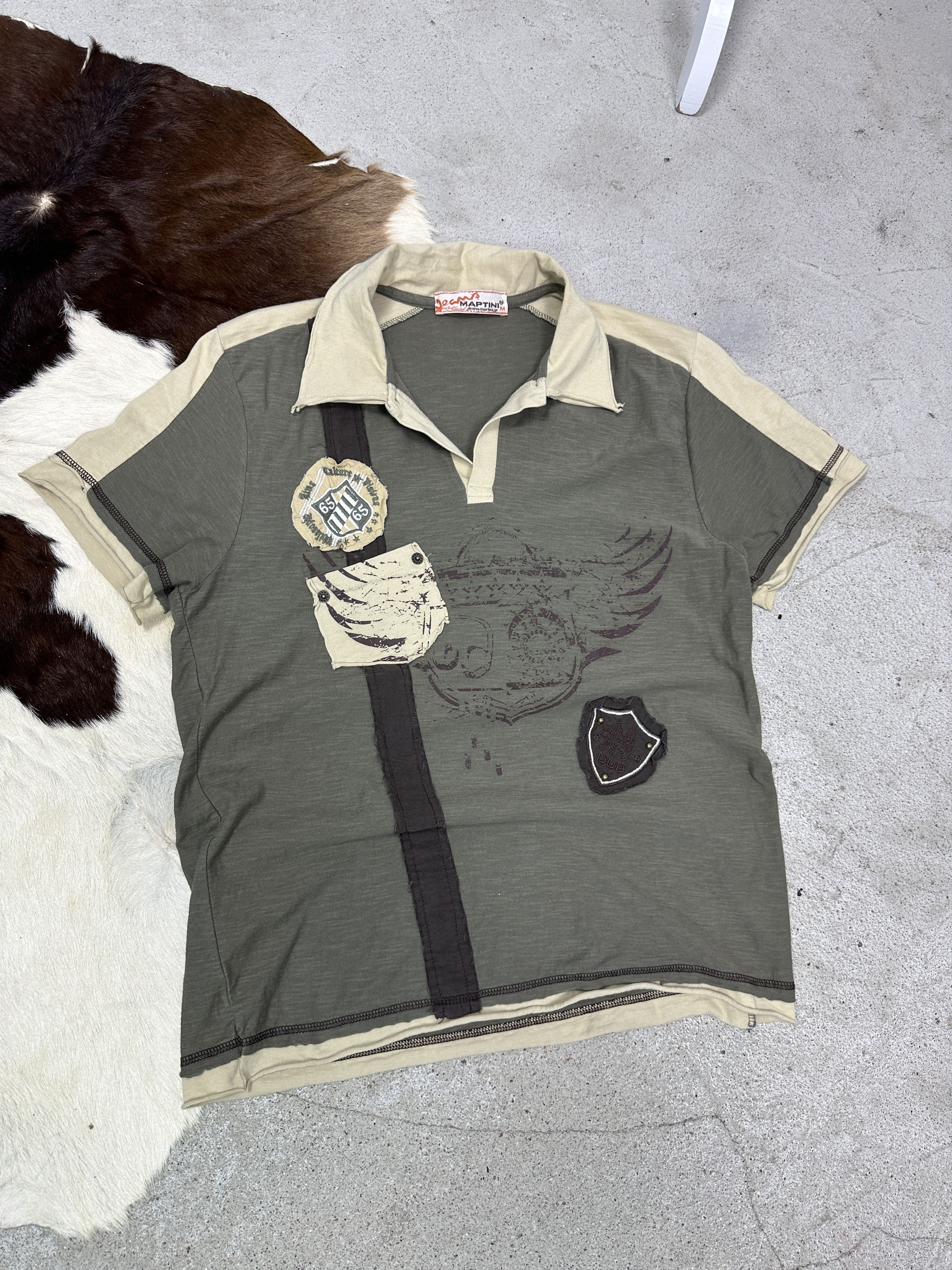 Vintage Vintage Streetwear Casual Patches Collar Polo T-shirt Y2K Size US M / EU 48-50 / 2 - 2 Thumbnail