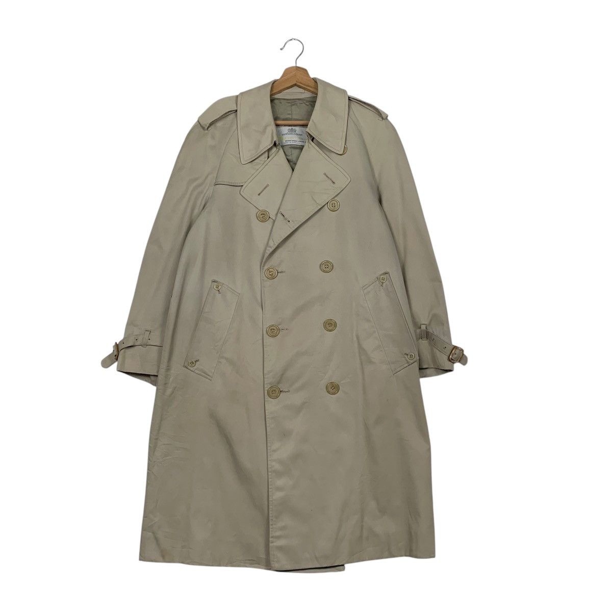 Aquascutum Vintage Aquascutum Double Breasted Trench Coat Size US M / EU 48-50 / 2 - 1 Thumbnail
