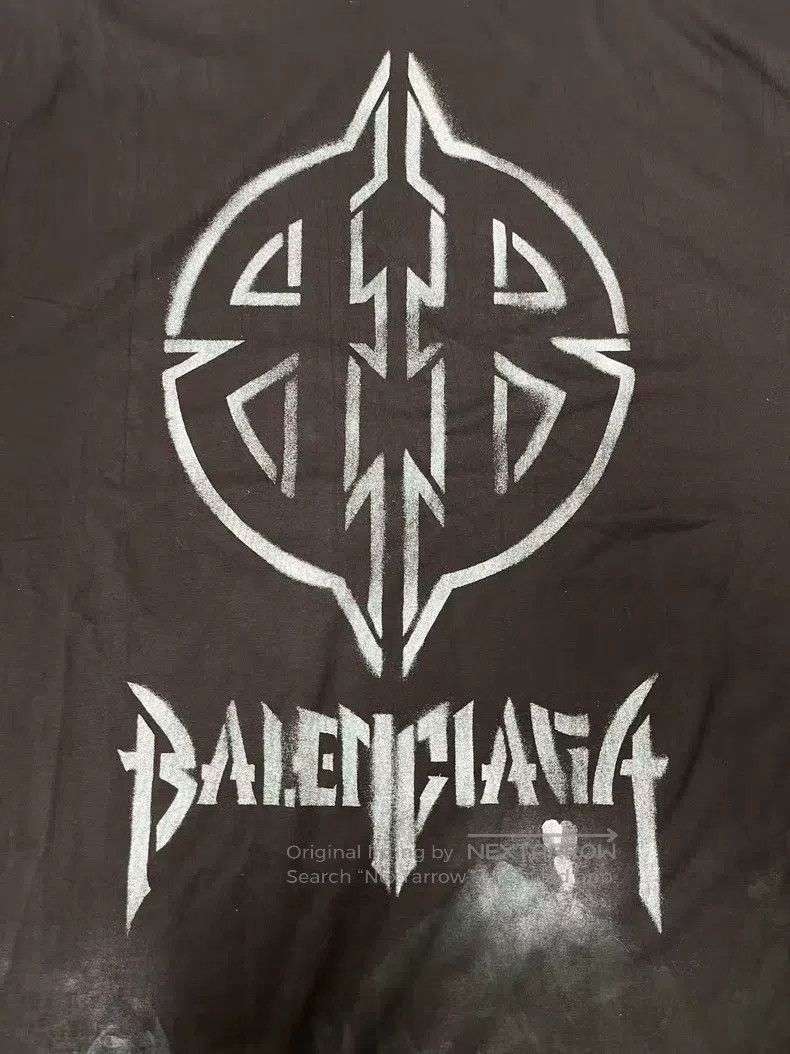 Balenciaga Balenciaga Logo Printed Crew Neck Short Sleeve T-Shirt Size US M / EU 48-50 / 2 - 3 Thumbnail