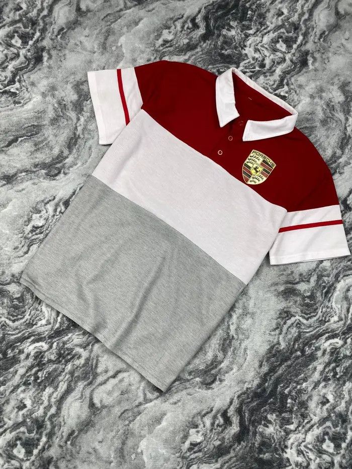 Porsche Design Vintage Porsche Polo Shirt Big Logo Size US L / EU 52-54 / 3 - 1 Thumbnail