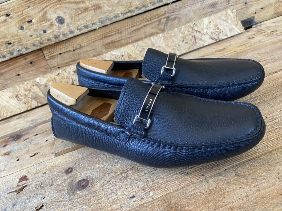 Prada Prada logo horsebit driving loafers, black shoes uk9 US 10 Size US 10 / EU 43 - 10 Thumbnail