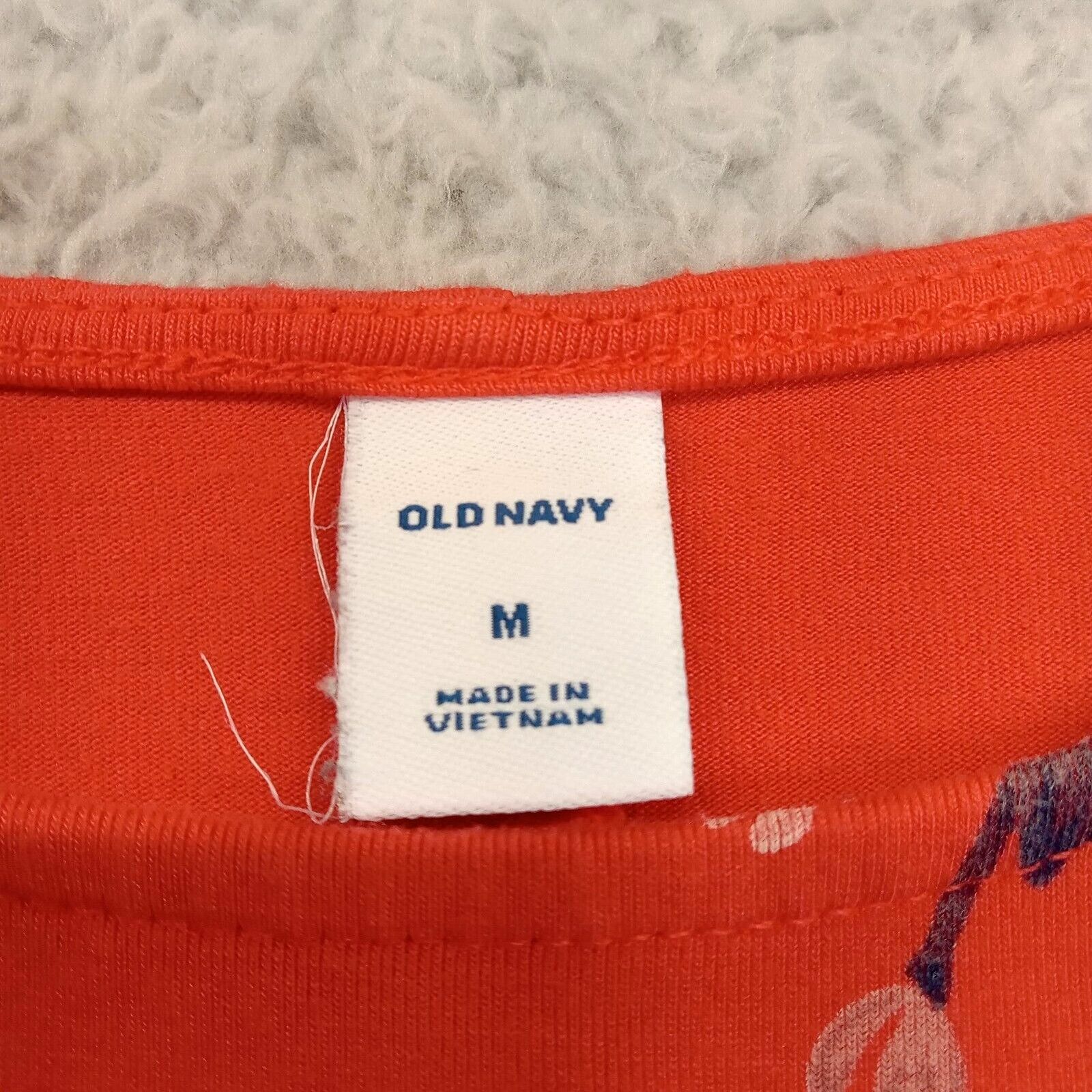 Old Navy Old Navy Dress M Tunic 3/4 Sleeve Knee Length Dark Salmon Size M / US 6-8 / IT 42-44 - 6 Thumbnail