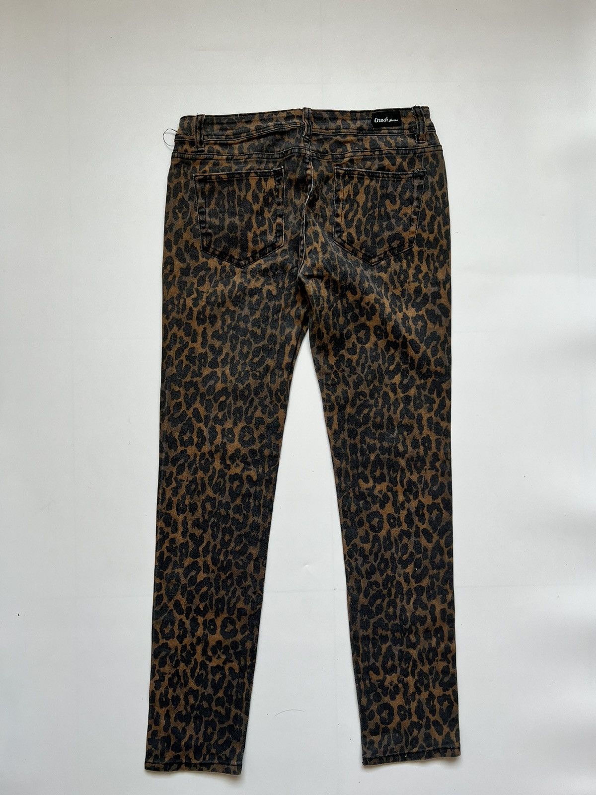 Japanese Brand Crunch Japanese Denim Leopard Print Skinny Size 32" / US 10 / IT 46 - 4 Thumbnail