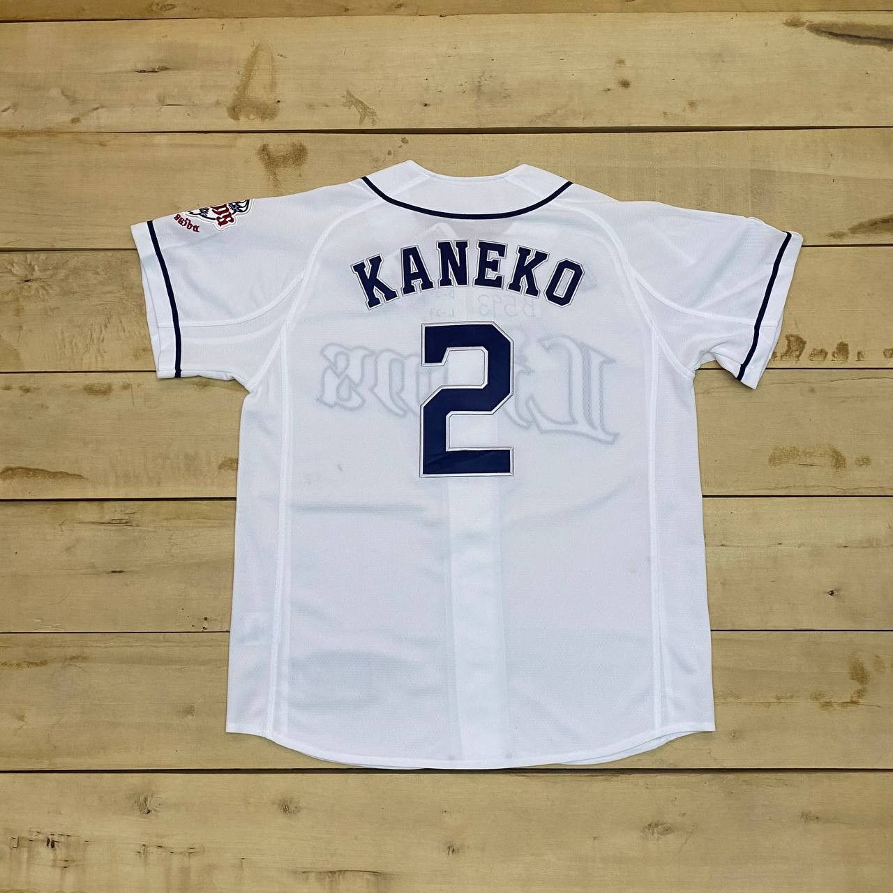 Japanese Brand × Majestic B657 NWT LIONS JAPAN MAJESTIC KANEKO BASEBALL JERSEY Size US L / EU 52-54 / 3 - 6 Thumbnail