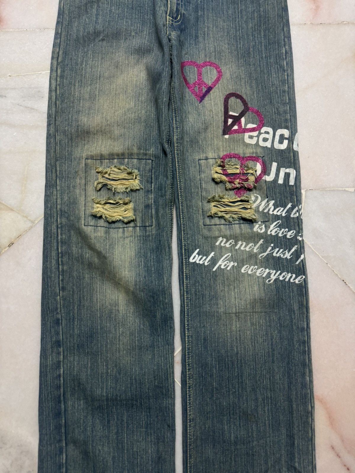 Japanese Brand 90's Jude Bloom Denim Design by Japan Mudwash Distressed Size US 30 / EU 46 - 5 Thumbnail