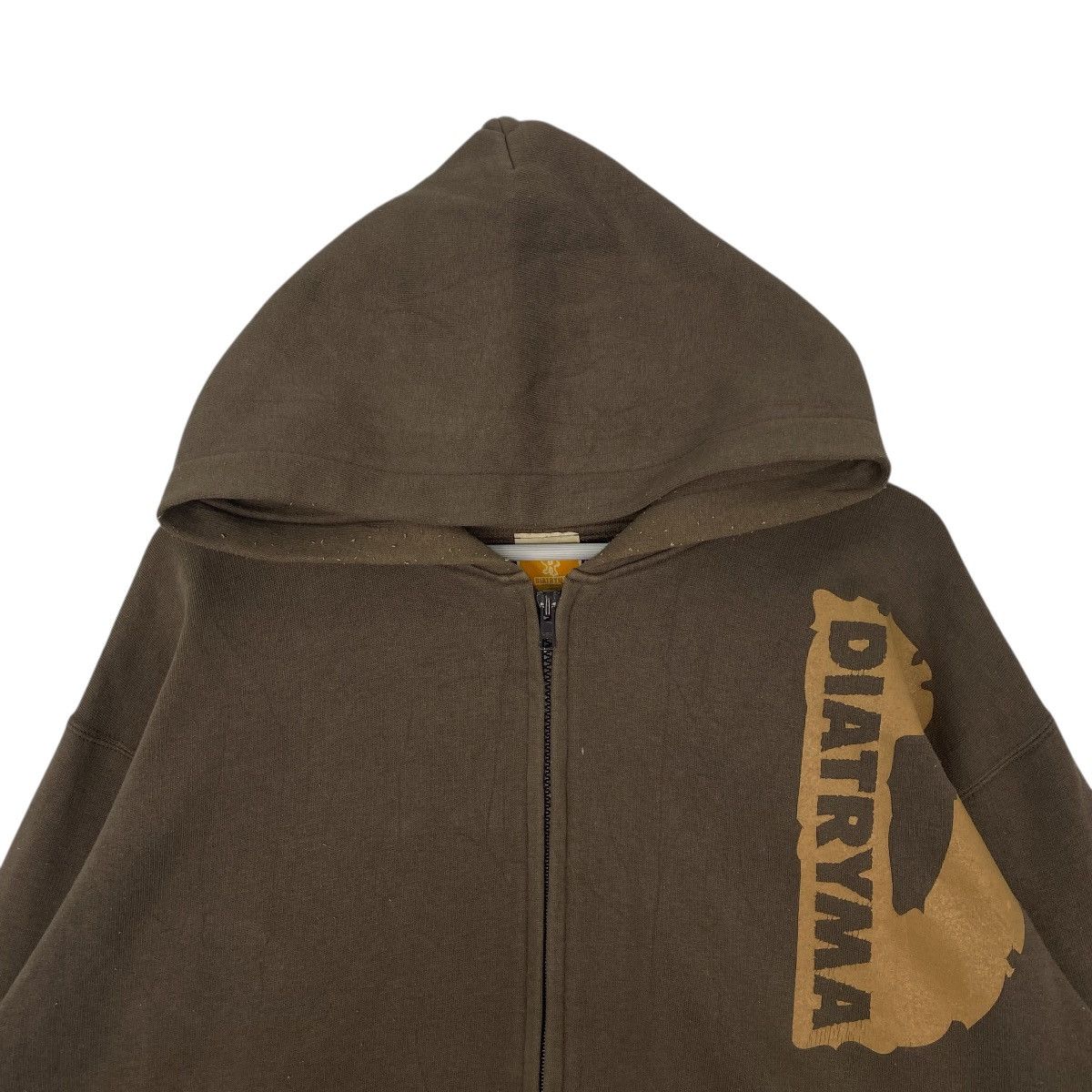 Vintage Vintage Diatryma Hoodie Sweater Big Logo Printed Brown Size US L / EU 52-54 / 3 - 4 Thumbnail