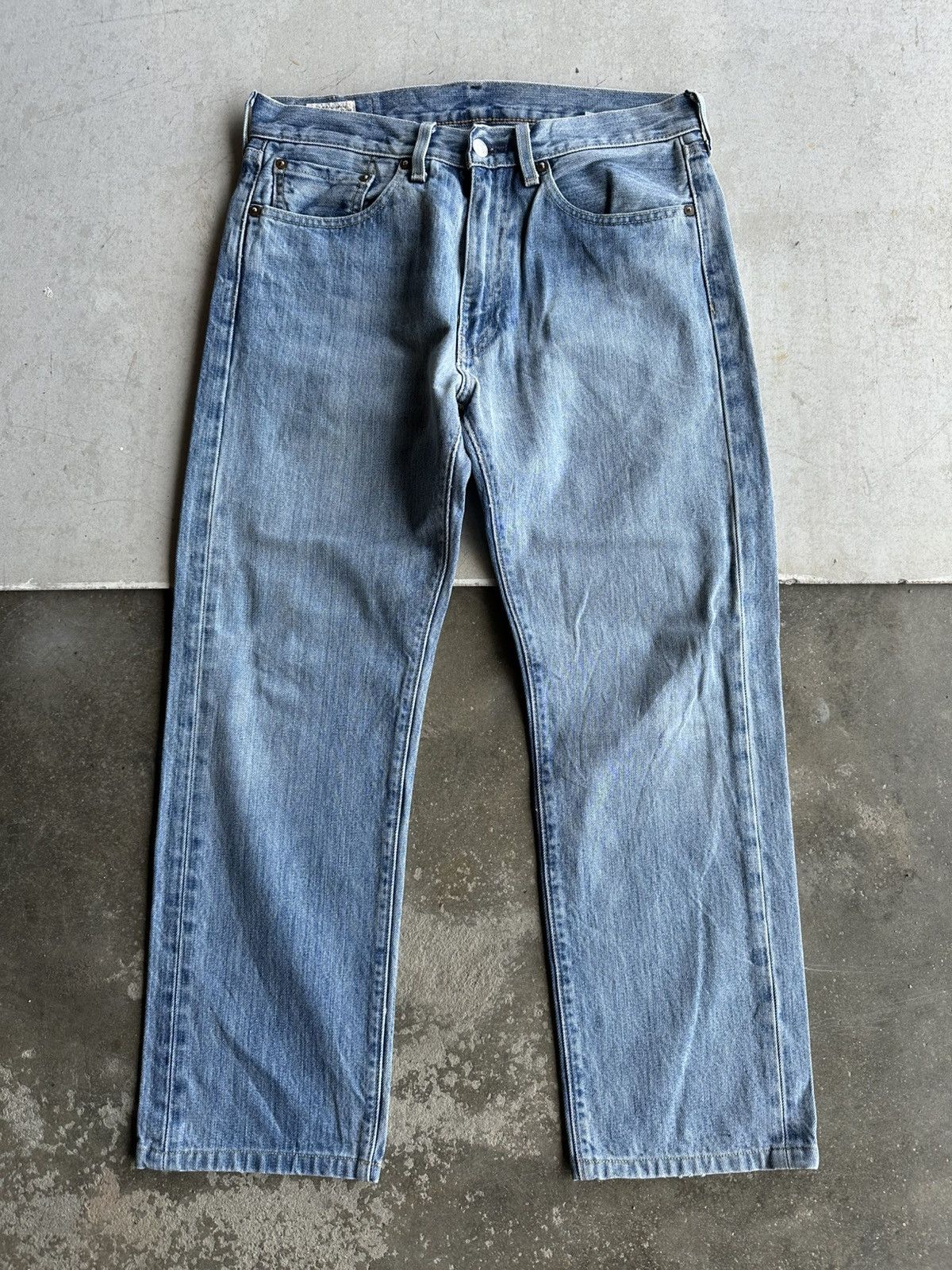 Levi's Vintage Clothing Vintage LEVI’S 505 Jeans Blue Washed Big E Denim Pants W30 Size US 30 / EU 46 - 2 Thumbnail