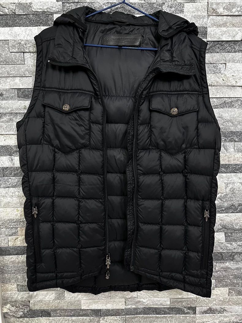 Chrome Hearts Chrome Hearts Black Puffer Vest Size US M / EU 48-50 / 2 - 1 Thumbnail