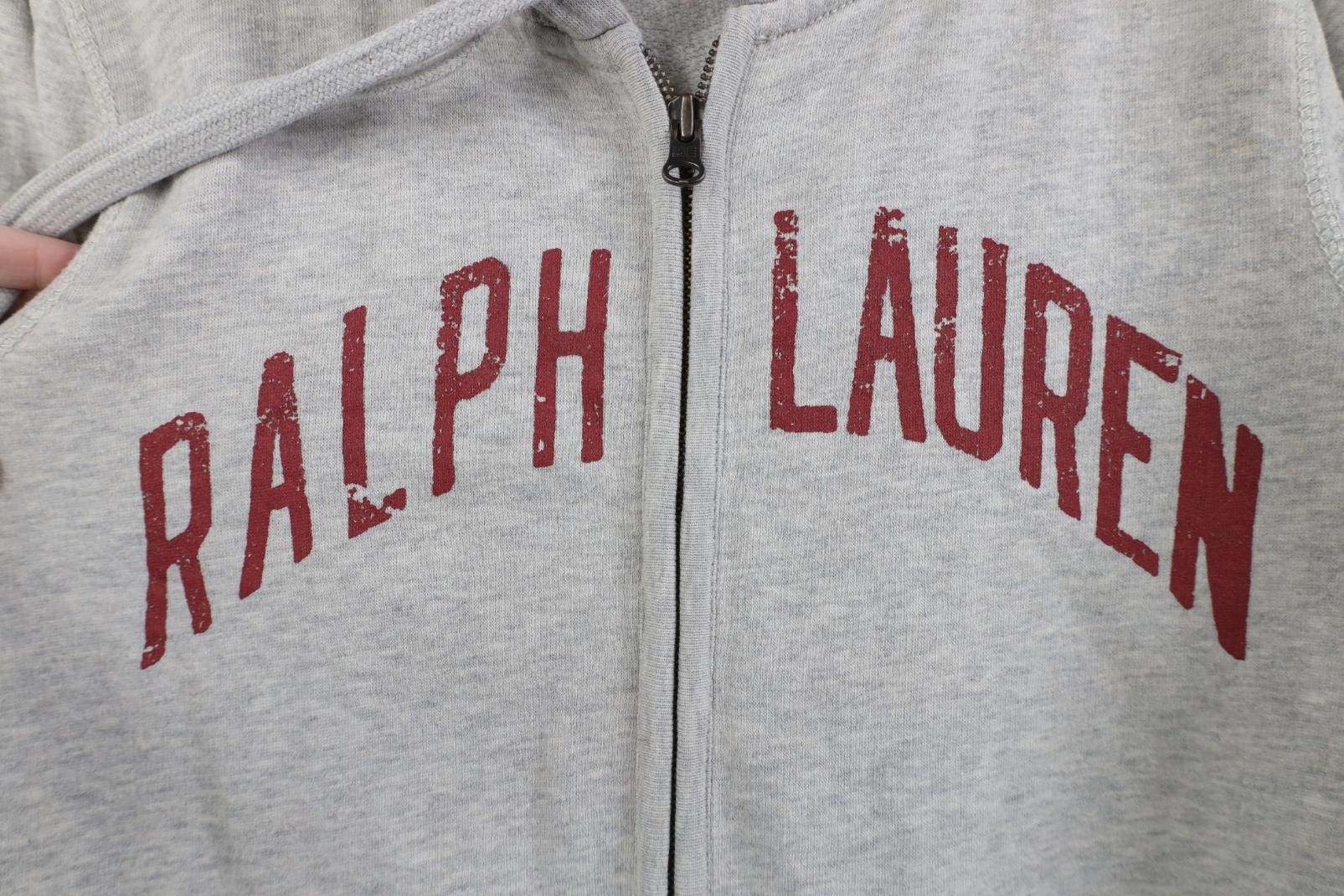 Polo Ralph Lauren Vintage 90s Ralph Lauren Full Zip Hoodie Sweatshirt Gray Size US S / EU 44-46 / 1 - 4 Thumbnail