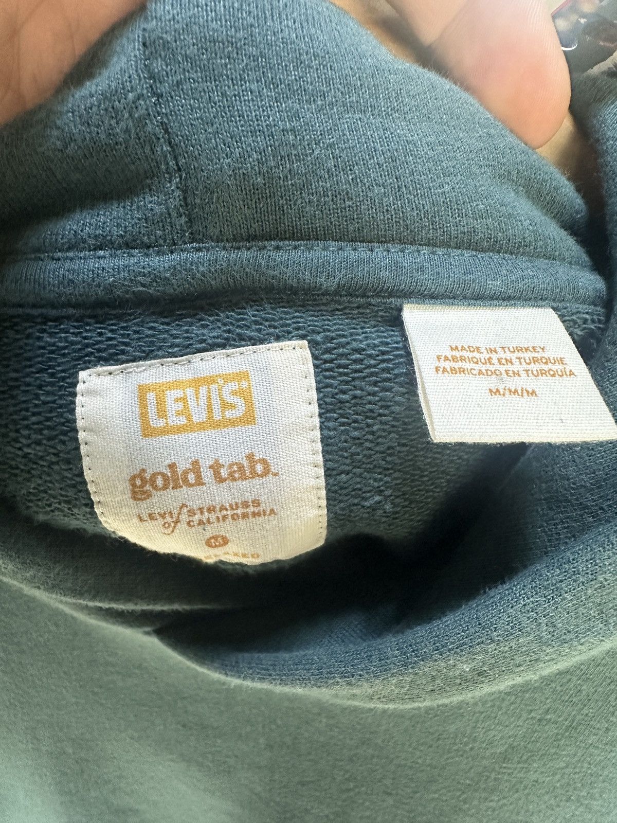 Levi's × Vintage Levis Sweater Green Gold Tab Relaxed Fit Hoodie Pullover Size US M / EU 48-50 / 2 - 11 Thumbnail