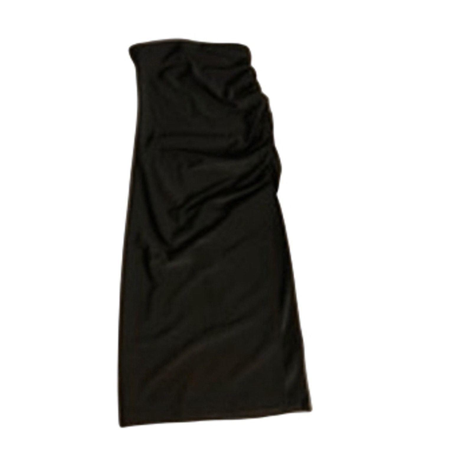 Shein Shein Strapless Bodycon Dress Black Ruched Mini XS Size XS / US 0-2 / IT 36-38 - 3 Thumbnail