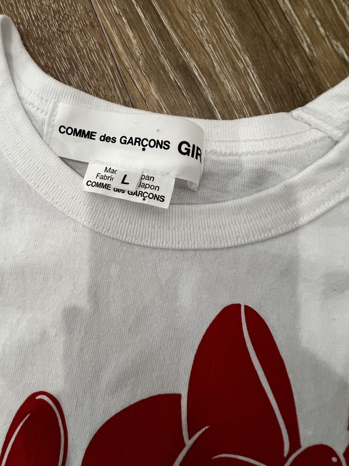 Comme des Garcons COMME DES GARCONS White Disney Edition Minnie Mouse T-shirt Size L / US 10 / IT 46 - 2 Thumbnail