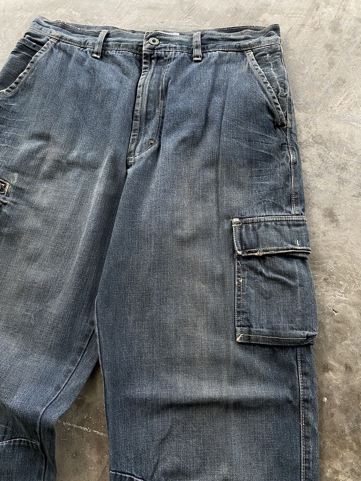 Vintage Baggy Jeans Vintage Workwear Old Navy Cargo 34x34 Size US 34 / EU 50 - 4 Thumbnail