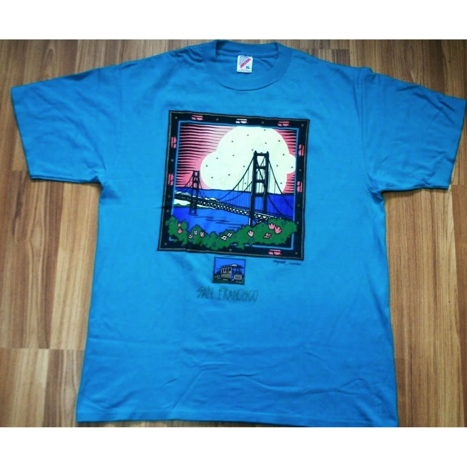 Jerzees VINTAGE MADE IN USA 90S SAN FRANCISCO BRIDGE GRAPHIC TEE SHIRT JERZEES XL Mens Size US XL / EU 56 / 4 - 2 Thumbnail