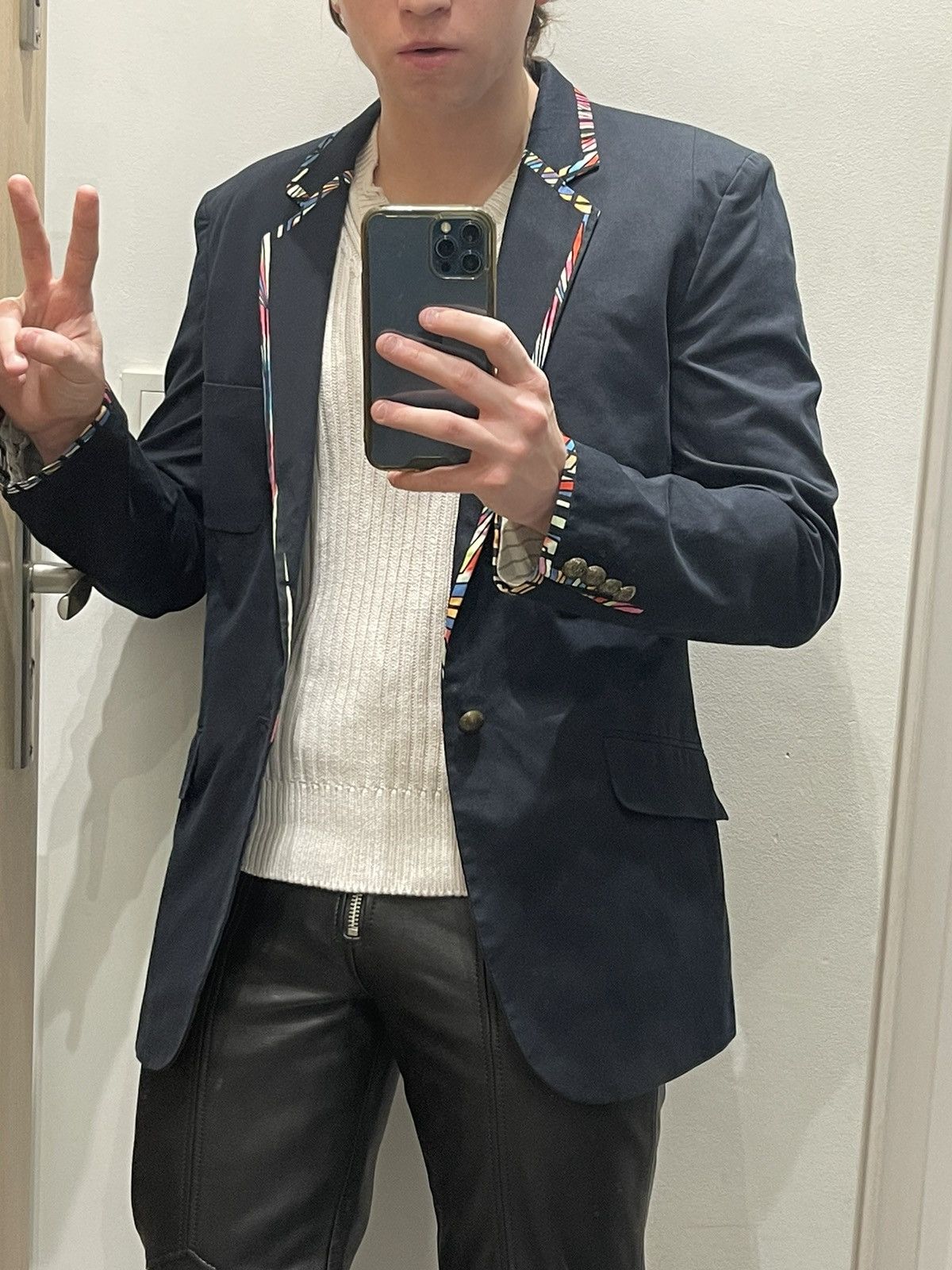 Other AW09 Matthew Williamson X H&M Mosaics Navy Blazer Size US M / EU 48-50 / 2 - 4 Thumbnail