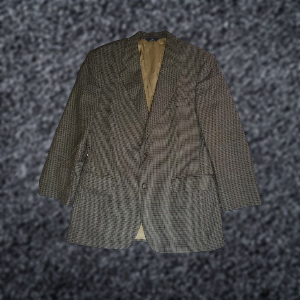 Brooks Brothers VINTAGE Brooks Brothers 346 Houndstooth Plaid Wool Sports Coat Suit Jacket Size 40 Reg. Size 40R - 1 Thumbnail
