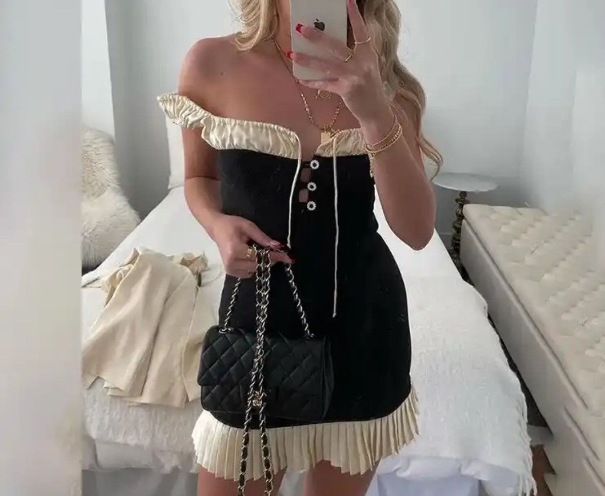 Japanese Brand Sexy Mini Dress Size M / US 6-8 / IT 42-44 - 2 Thumbnail