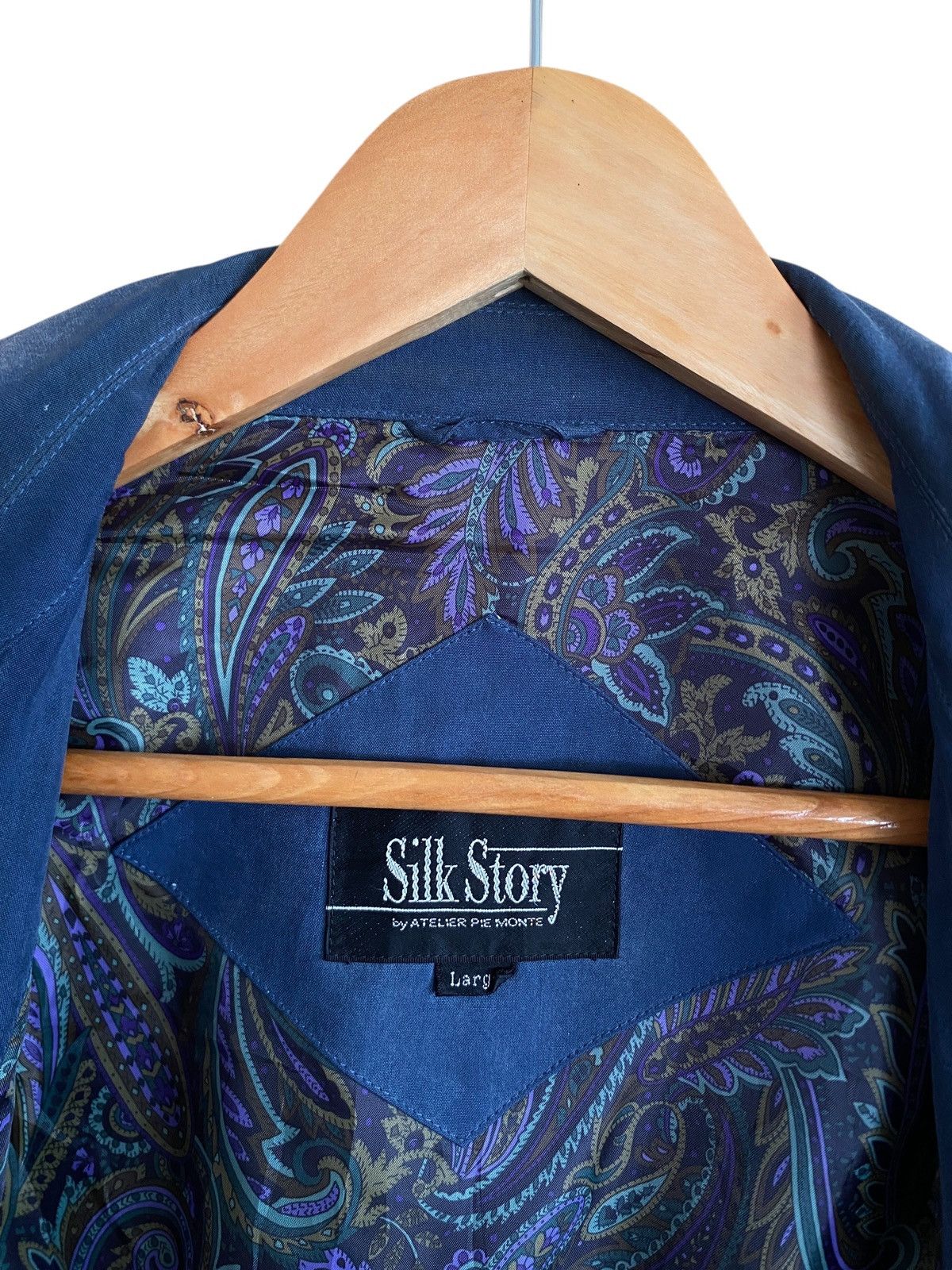 Vintage Vintage Brand Silk Story 100% Silk Bomber Jacket 1990s Size US L / EU 52-54 / 3 - 8 Thumbnail