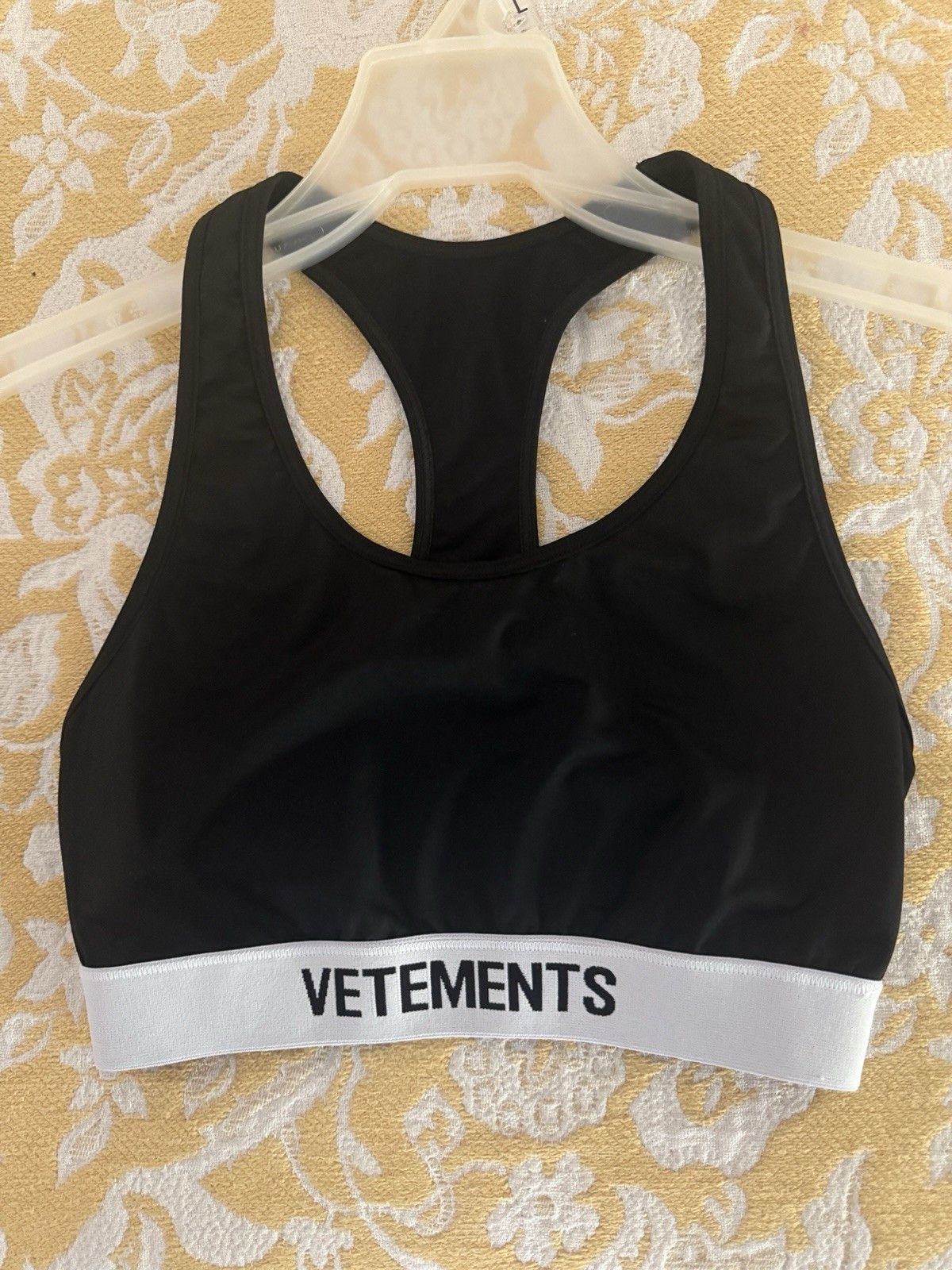 Vetements Reality Technology Black White Logo Sports Bra Size S / US 4 / IT 40 - 2 Thumbnail