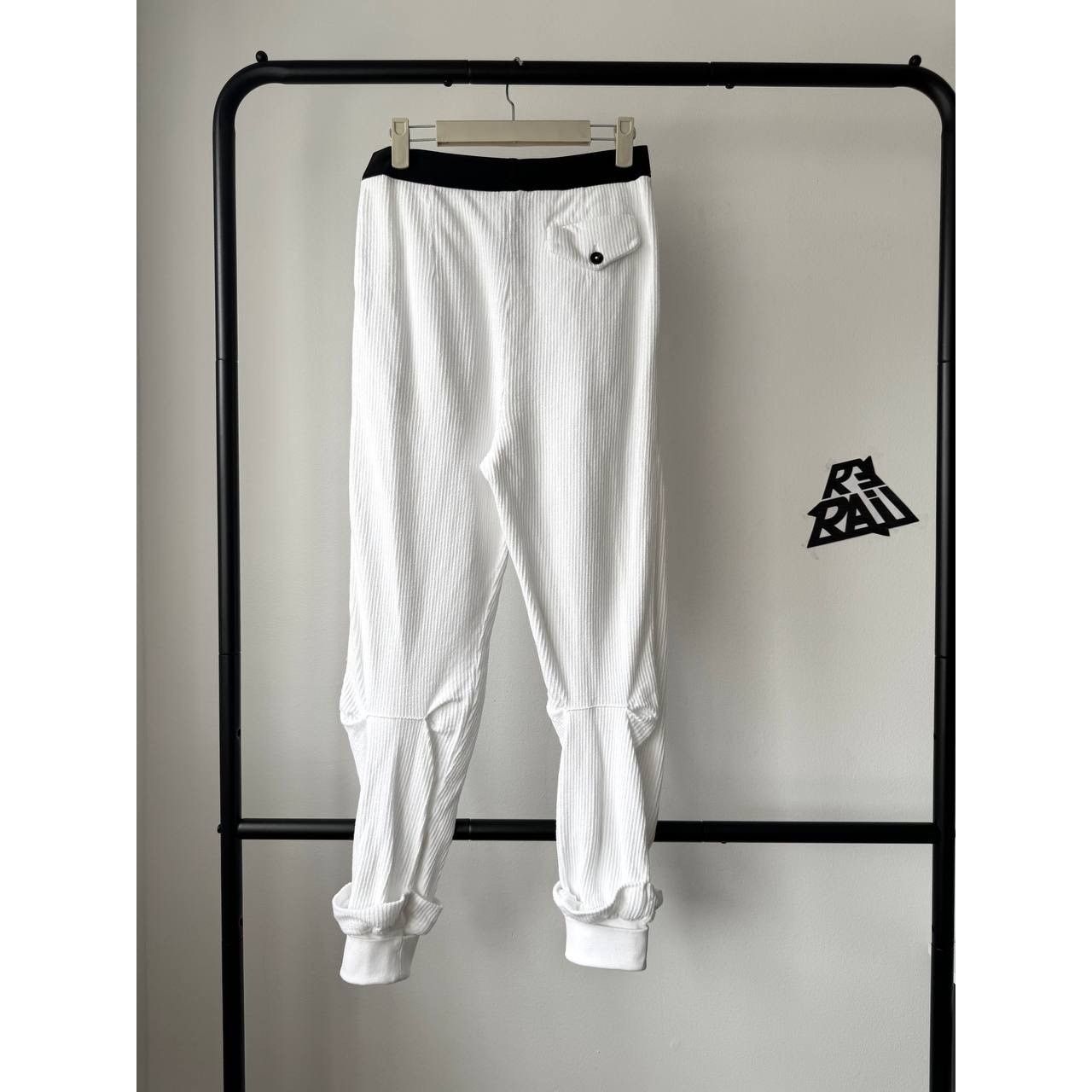 Ann Demeulemeester Ann Demeulemeester Ribbed Cotton Lounge Pants Size US 32 / EU 48 - 2 Thumbnail