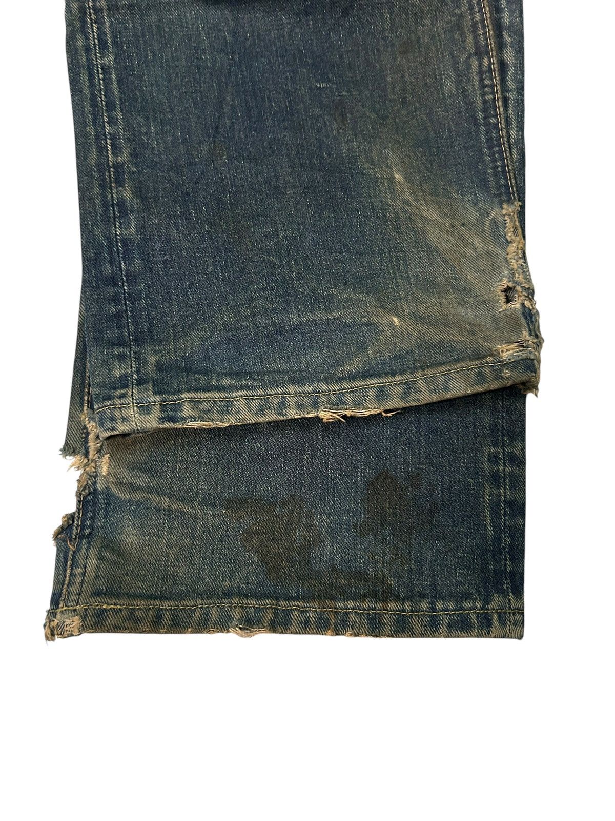 Japanese Brand × Kapital × Vintage Rusty SugarCane Selvedge Distressed Denim Jeans Size US 30 / EU 46 - 14 Thumbnail