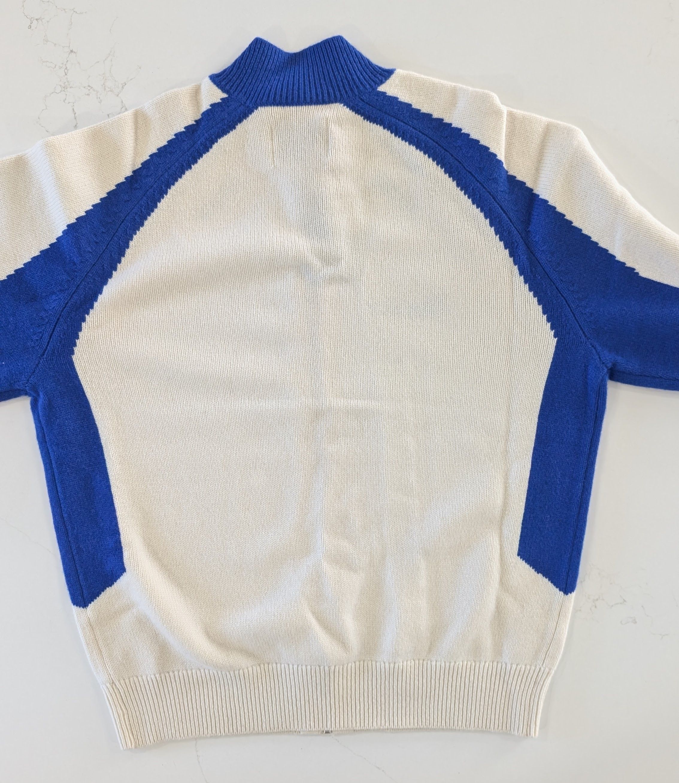 Palace × Rapha Palace Rapha Zip Knit Sweater White Ivory Size M Size US M / EU 48-50 / 2 - 2 Thumbnail