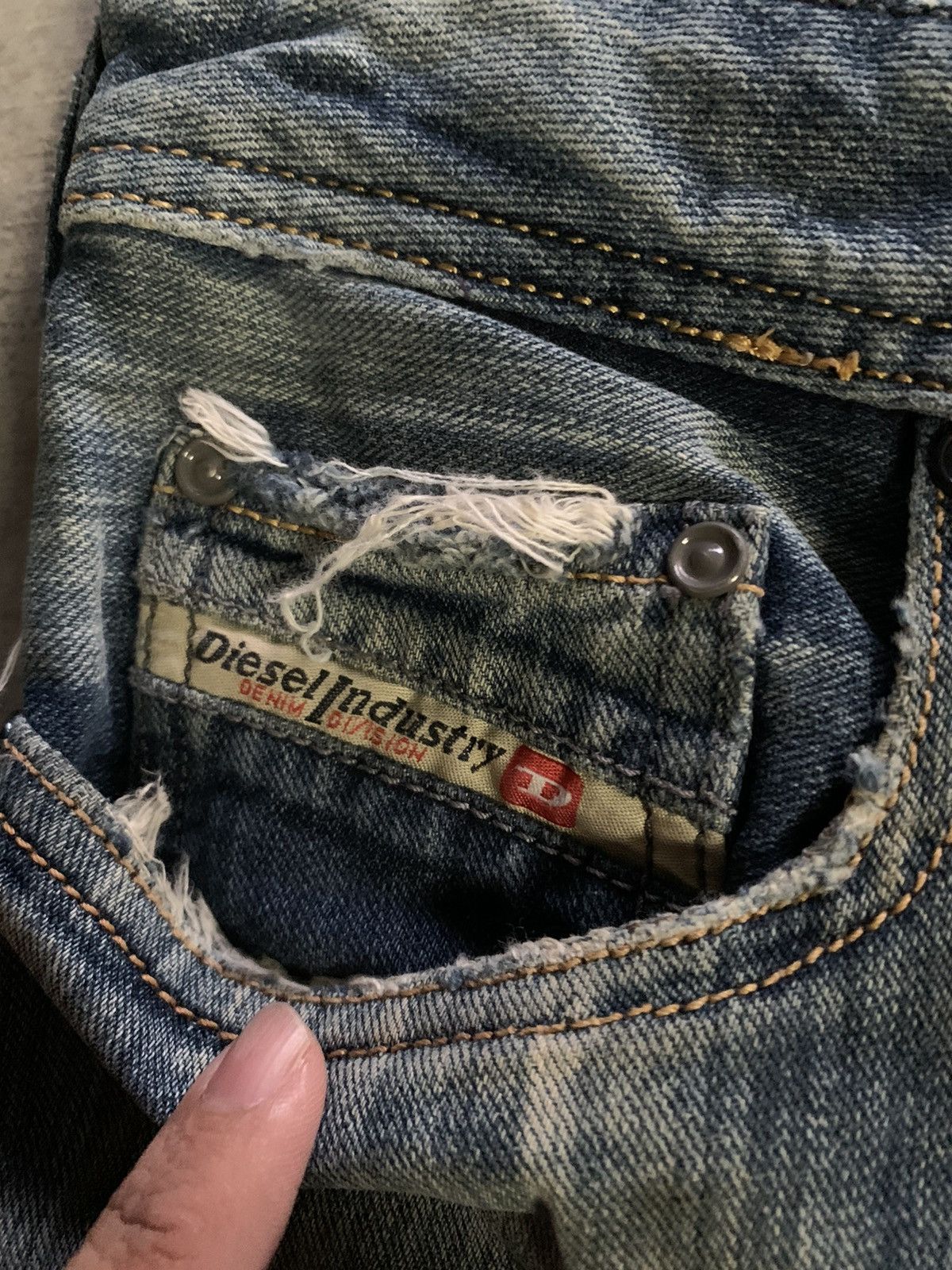 Designer × Diesel vintage diesel flare distressed rusty fade washed Size US 32 / EU 48 - 12 Thumbnail