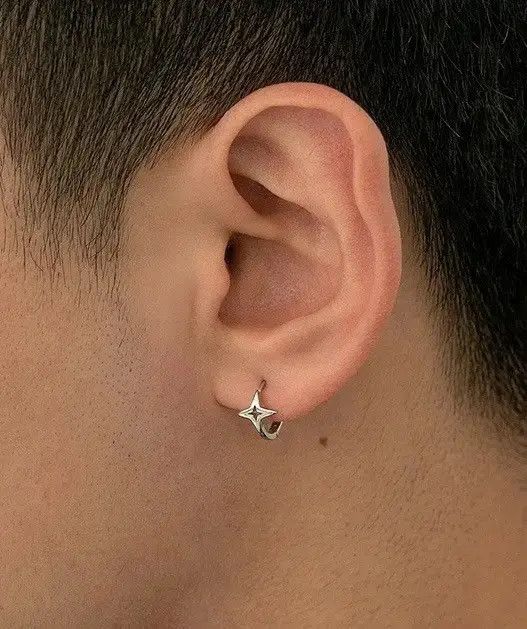 Jewelry × Vintage Retro punk y2k star earrings Size ONE SIZE - 2 Thumbnail