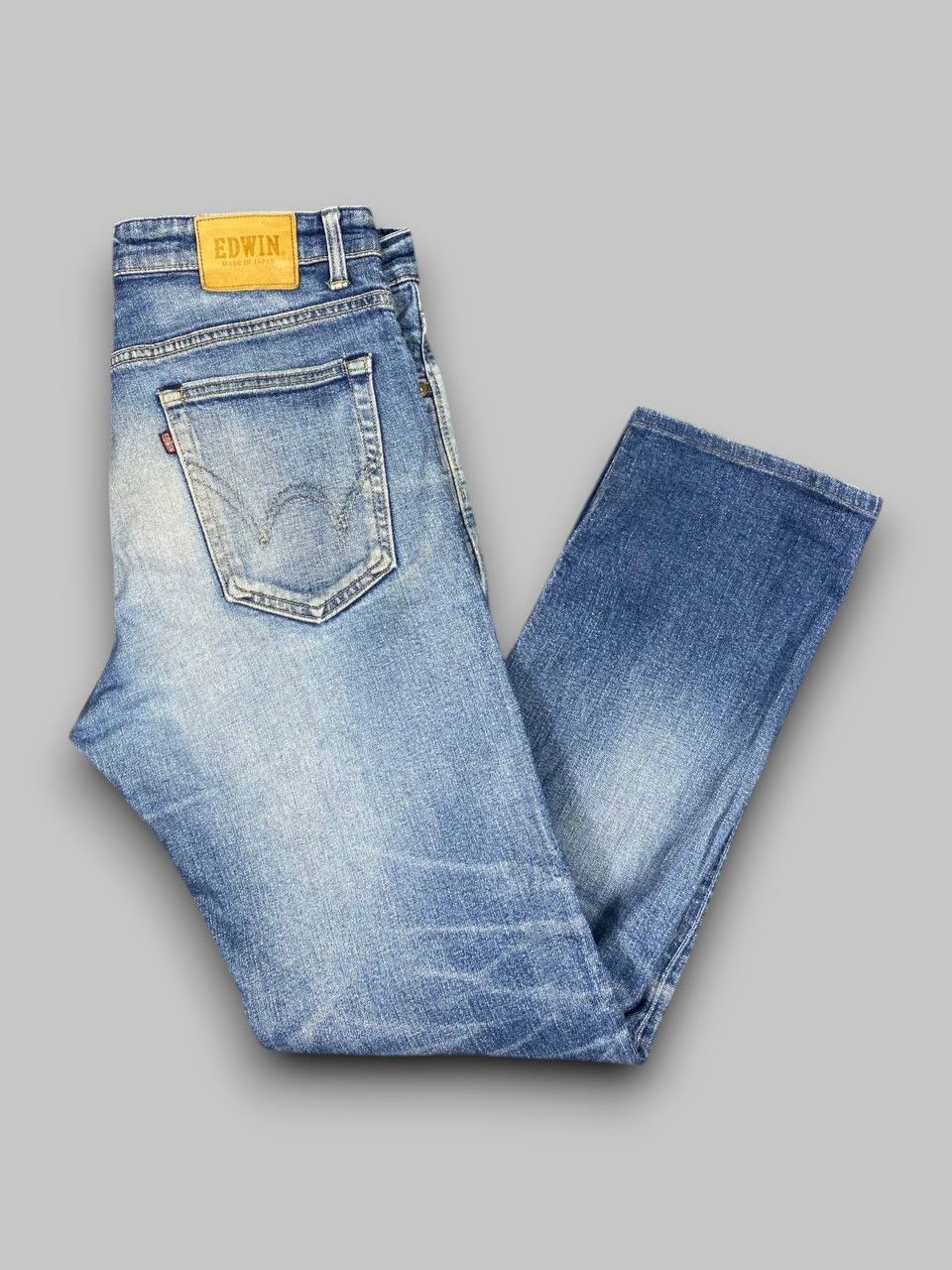 Edwin vintage edwin japan distressed denim nice design Size US 35 - 1 Thumbnail
