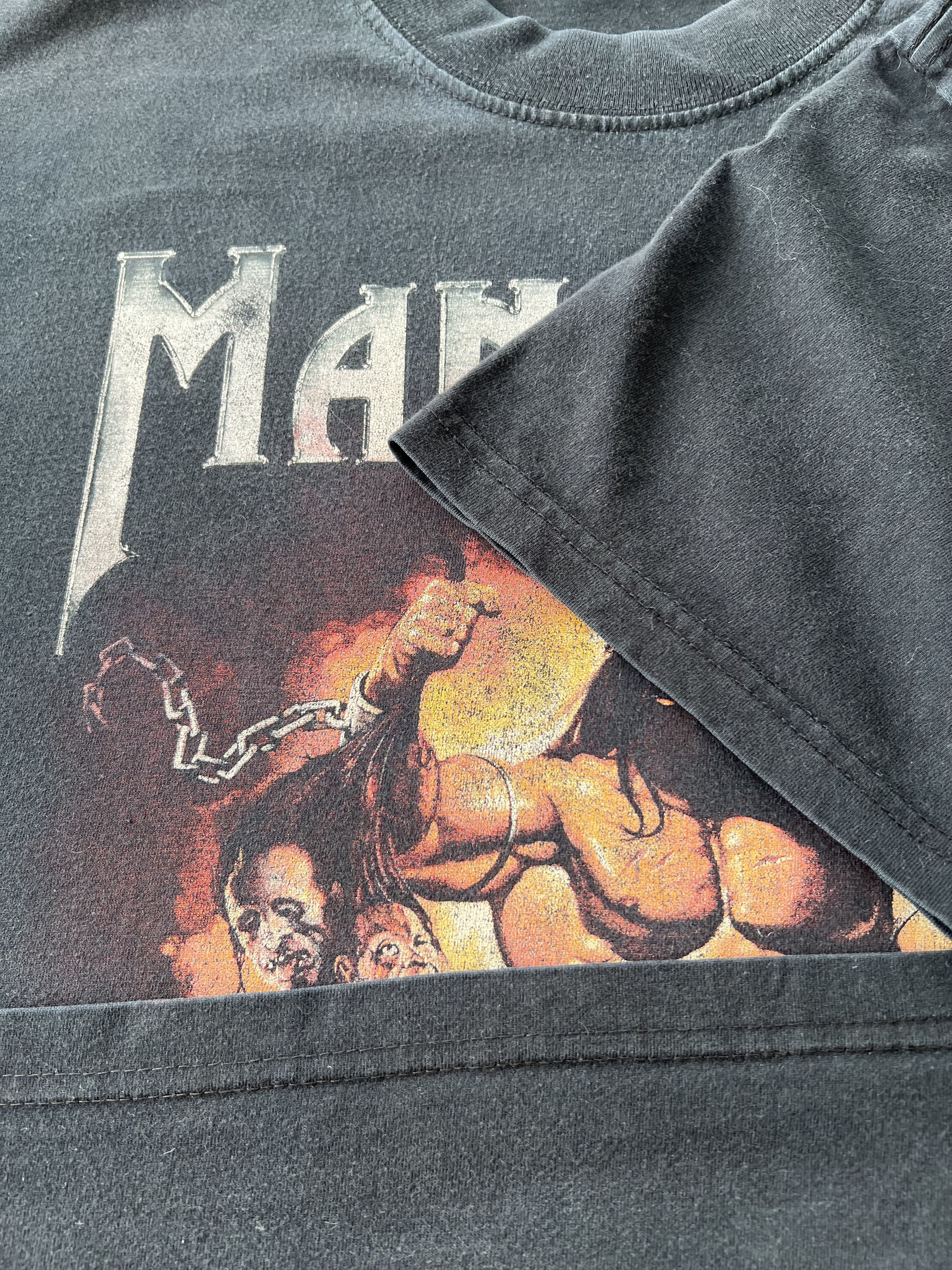 Band Tees Vintage 2002 Manowar Warriors of the World Tour T-shirt Size US L / EU 52-54 / 3 - 8 Thumbnail