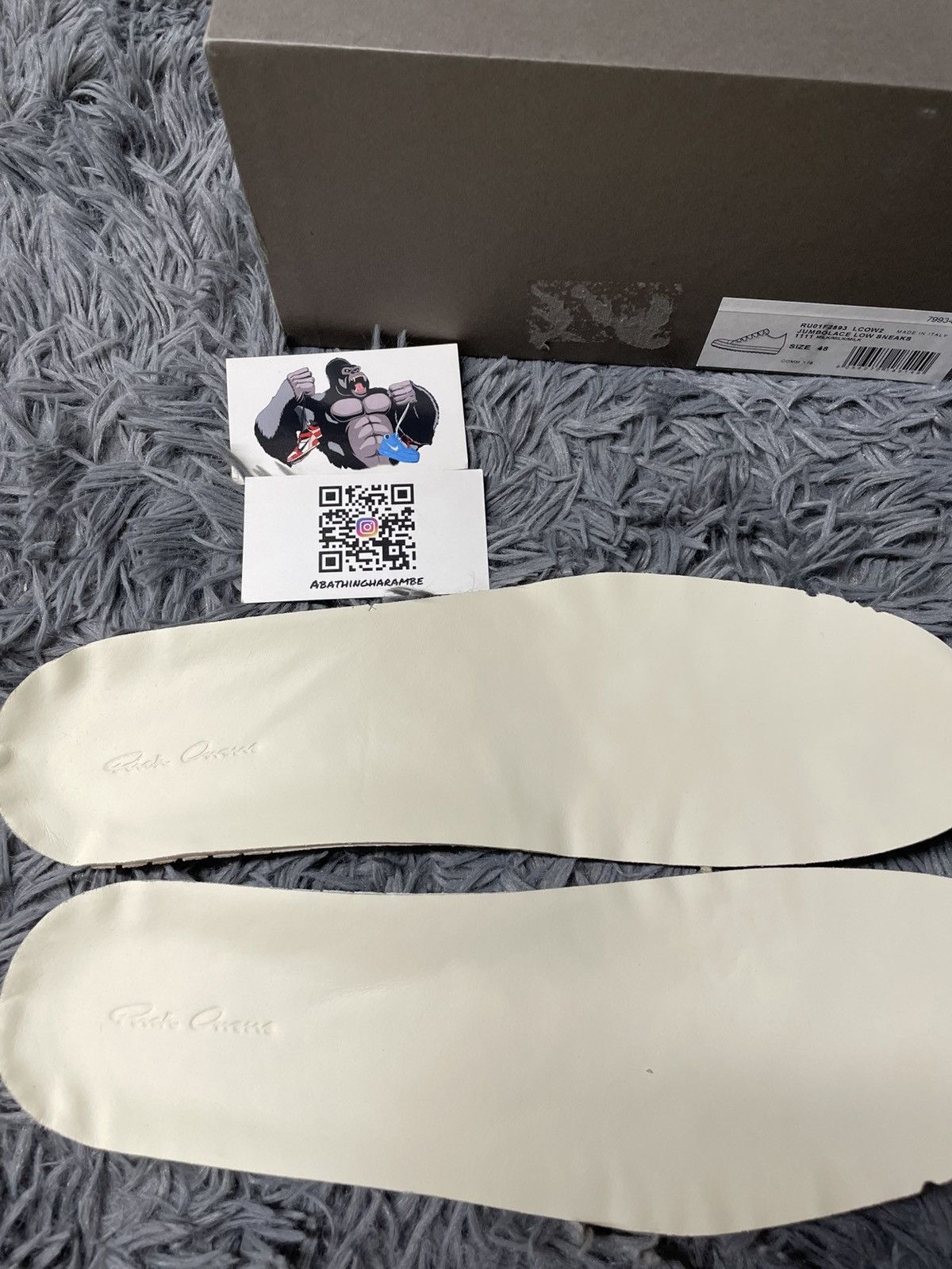 Rick Owens Rick Owens Ramone Low Jumbo Lace Milk/Milk Size US 15 / EU 48 - 8 Thumbnail