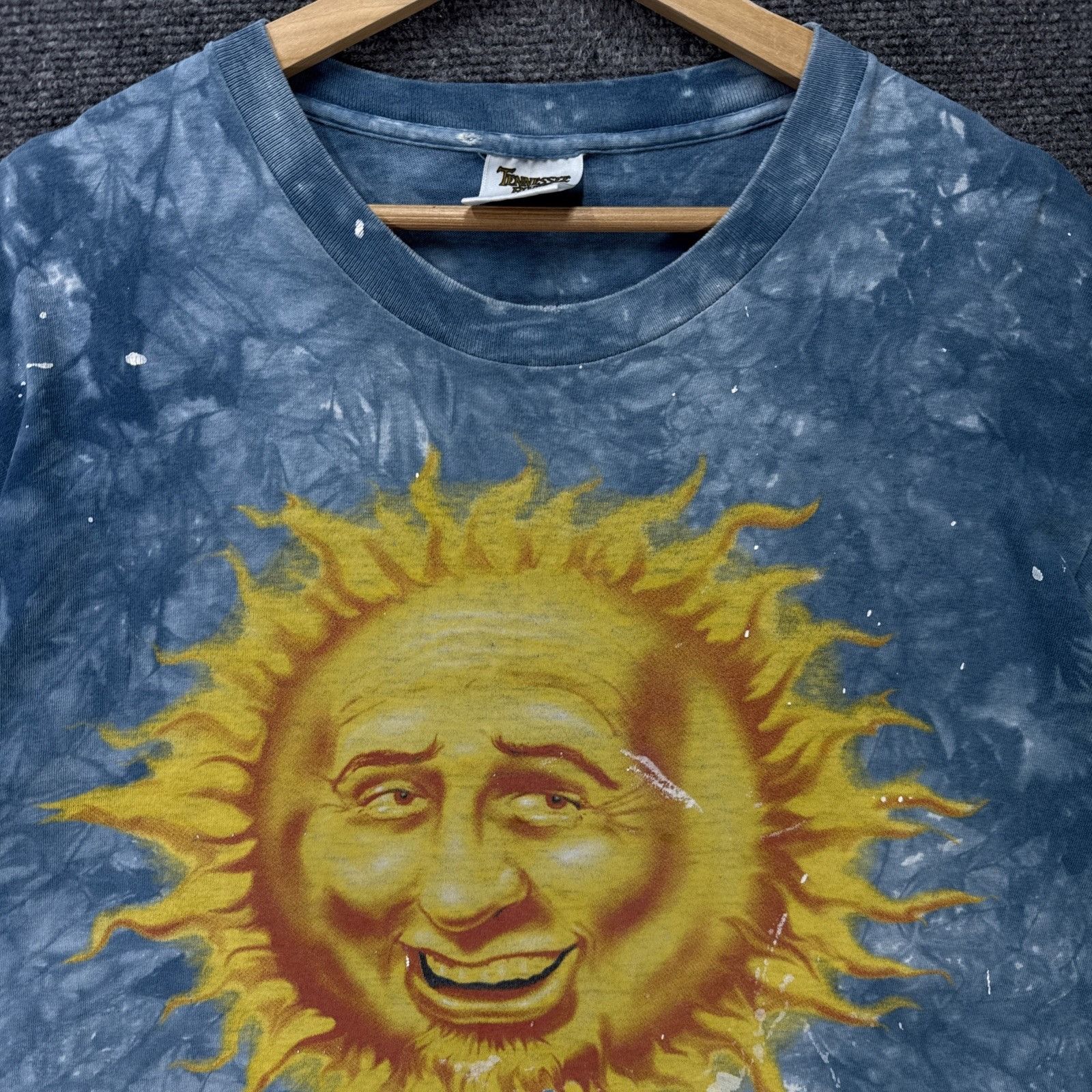 Grateful Dead Vintage Grateful Dead Shirt Mens Large Blue 90s Tie Dye Sun Size US L / EU 52-54 / 3 - 3 Thumbnail