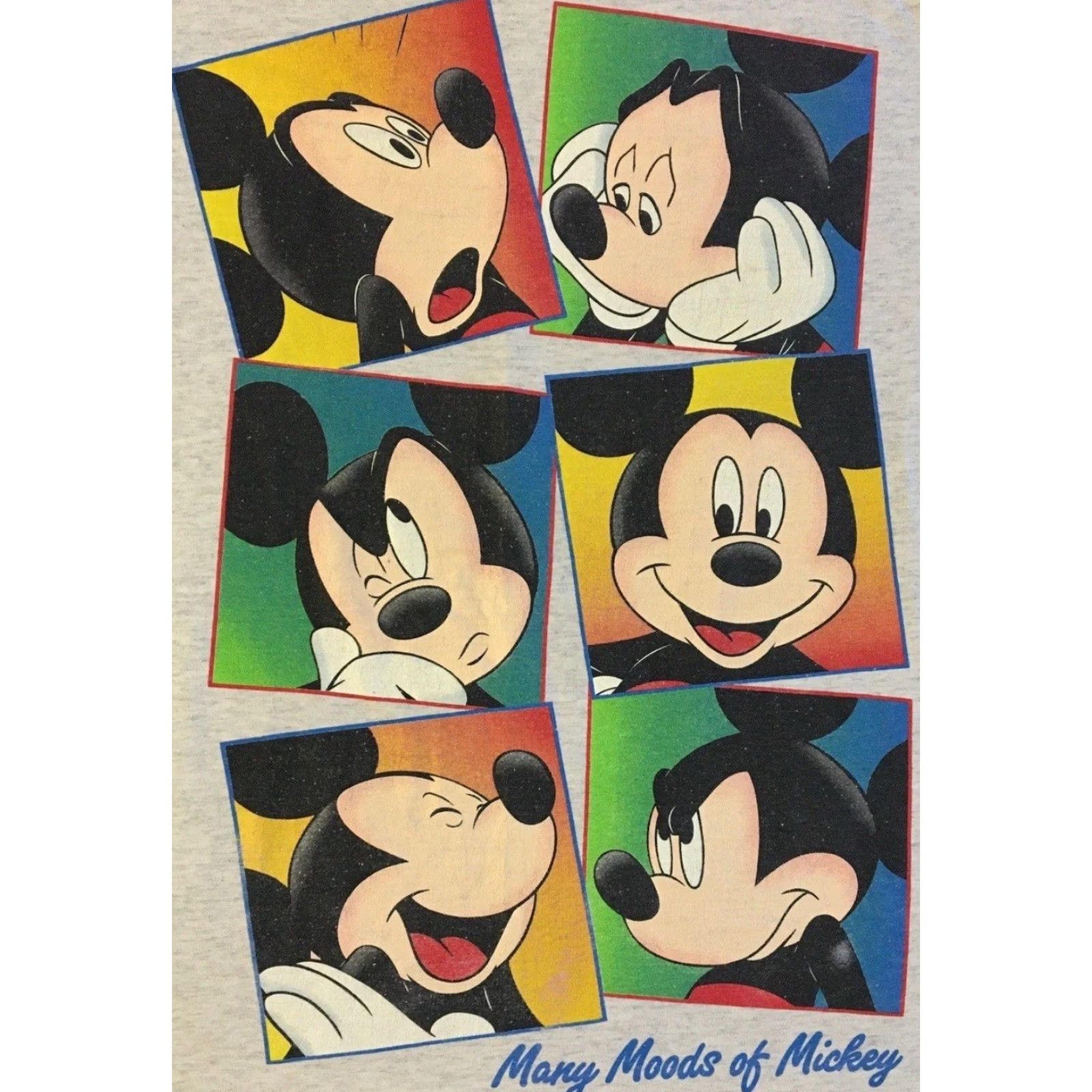 Disney VINTAGE Disney Moods Of Mickey Mouse Faded Sleeping Shirt Cartoon 90s Minnie Funny Gray Unisex Adults One Size Oversized Shirt Size US M / EU 48-50 / 2 - 2 Thumbnail