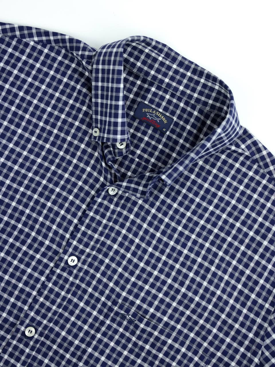 Paul & Shark PAUL & SHARK Plaid cotton shirt Size US M / EU 48-50 / 2 - 2 Thumbnail