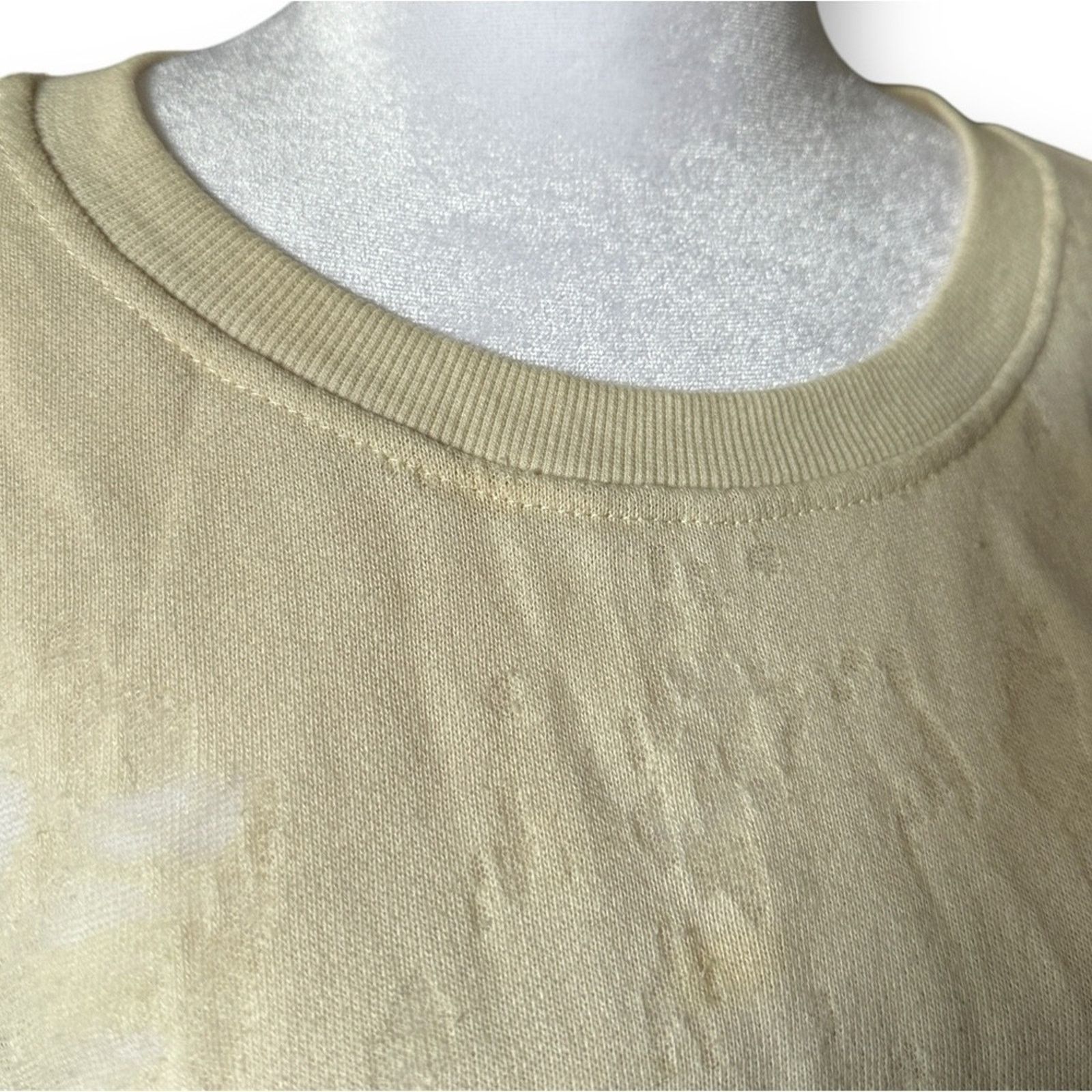 Iro IRO Jeans Sudami Distressed Crew Neck Sweater Beige S Size S / US 4 / IT 40 - 8 Thumbnail