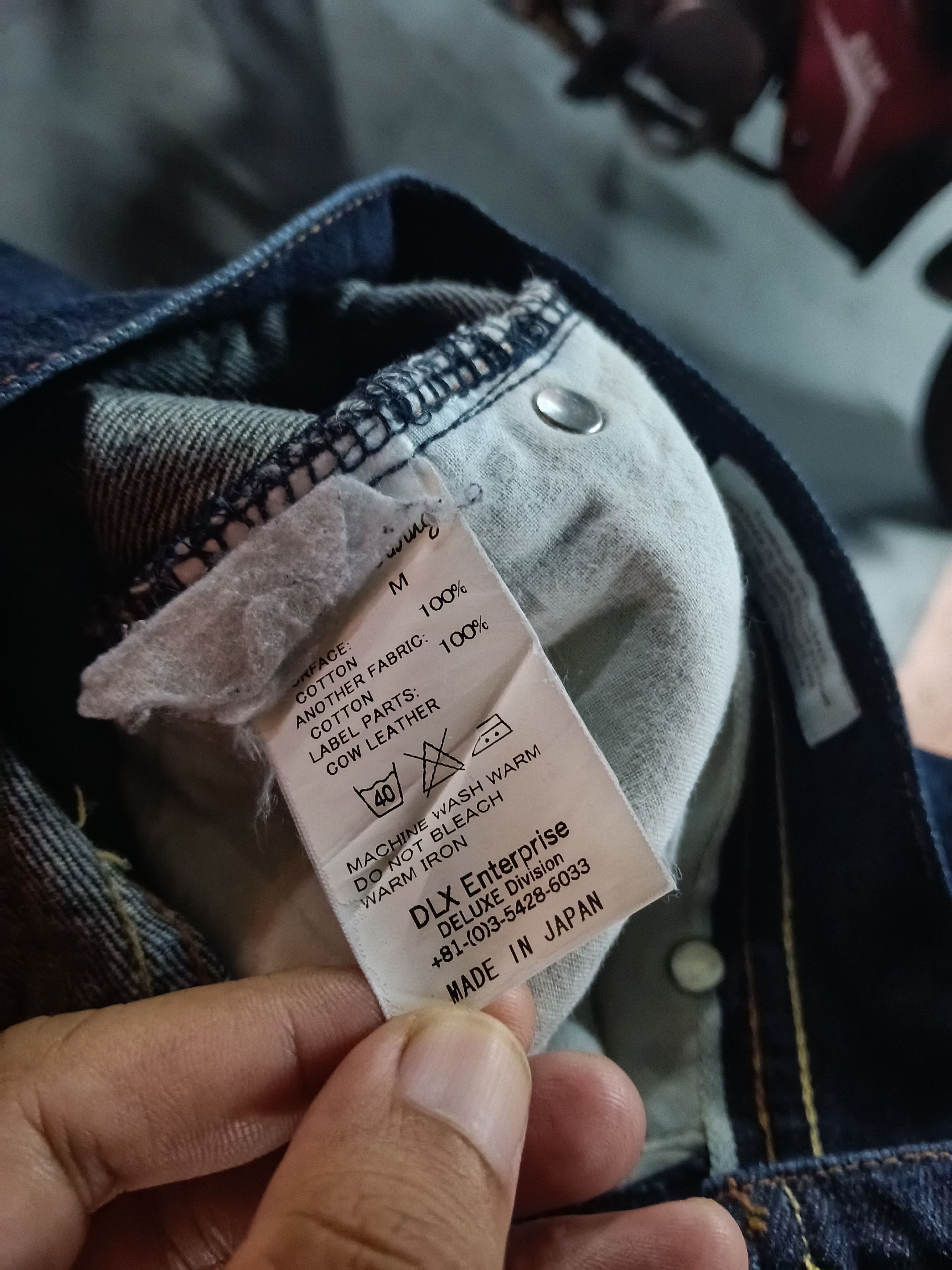 Japanese Brand 💥 Deluxe Clothing Japanese Selvedge Jeans Slim Fit💥 Size US 32 / EU 48 - 11 Thumbnail