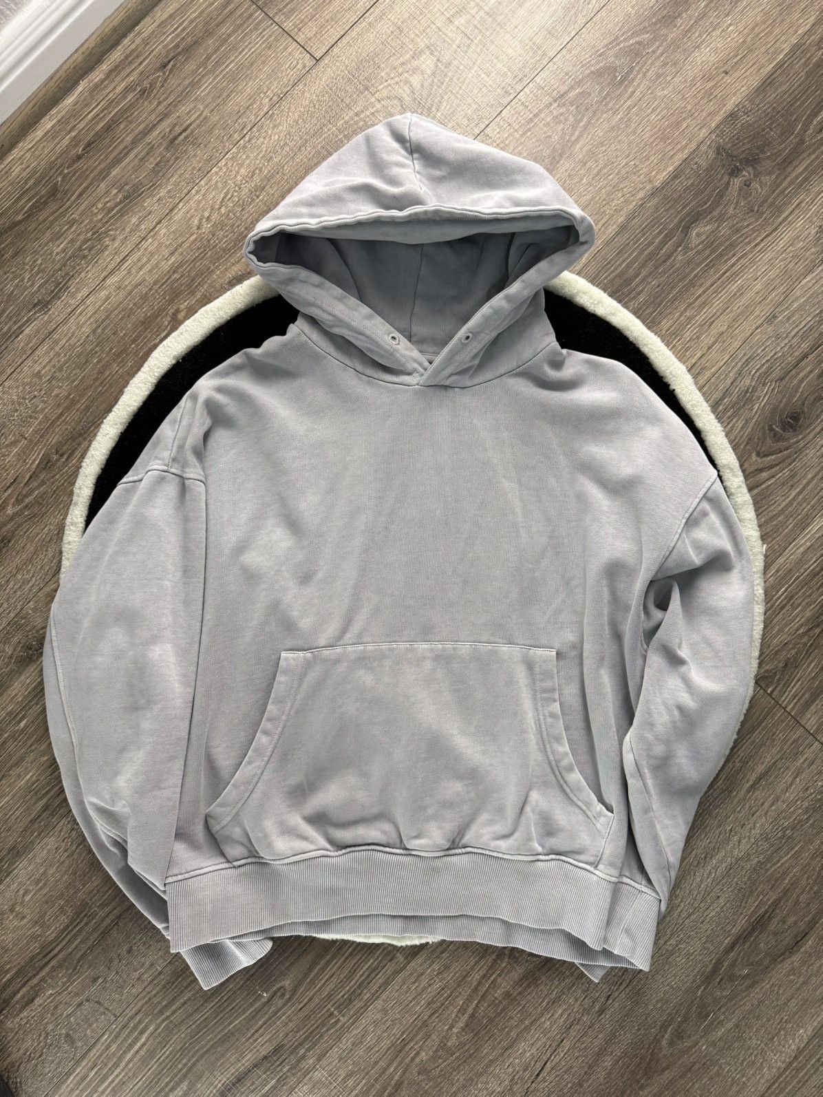 Zara Blue/Gray Tint Cropped Zara Hoodie Size US L / EU 52-54 / 3 - 1 Thumbnail